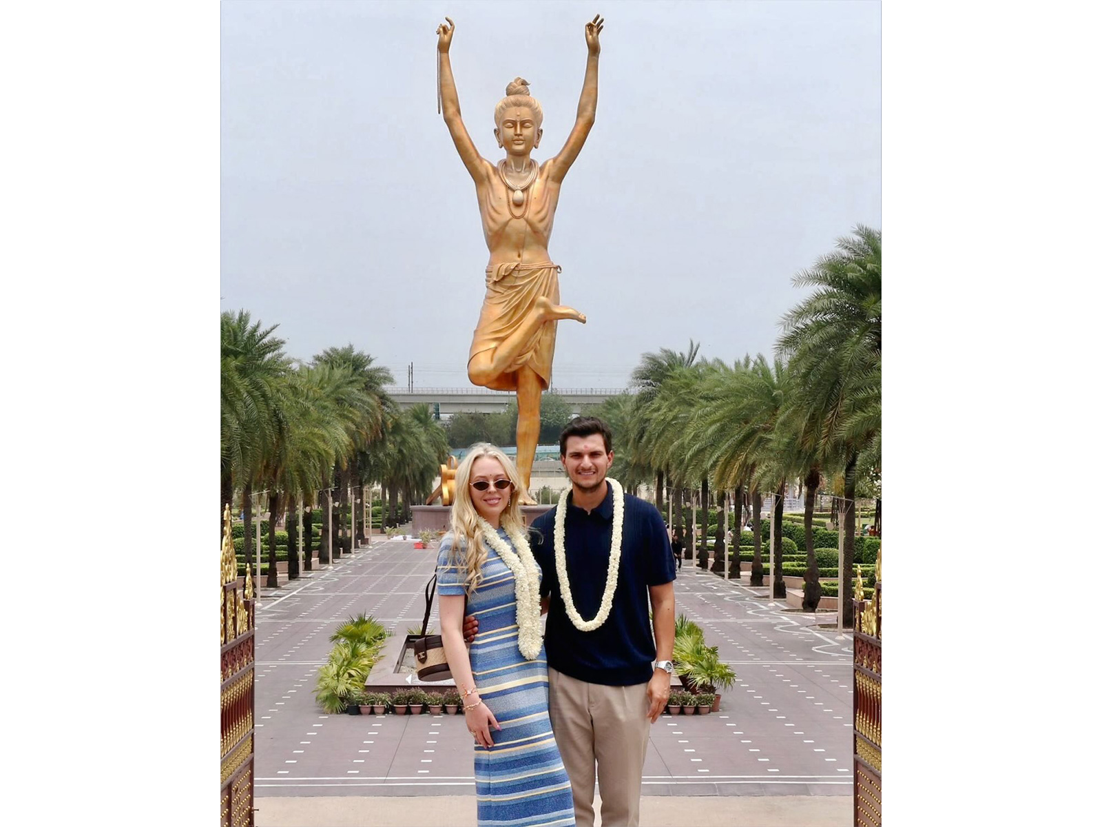 US President's daughter Tiffany Trump and her husband Michael Boulos at Akshardham Temple (Photo/X/@TiffanyATrump) US President's daughter Tiffany Trump and her husband Michael Boulos at Akshardham Temple (Photo/X/@TiffanyATrump)