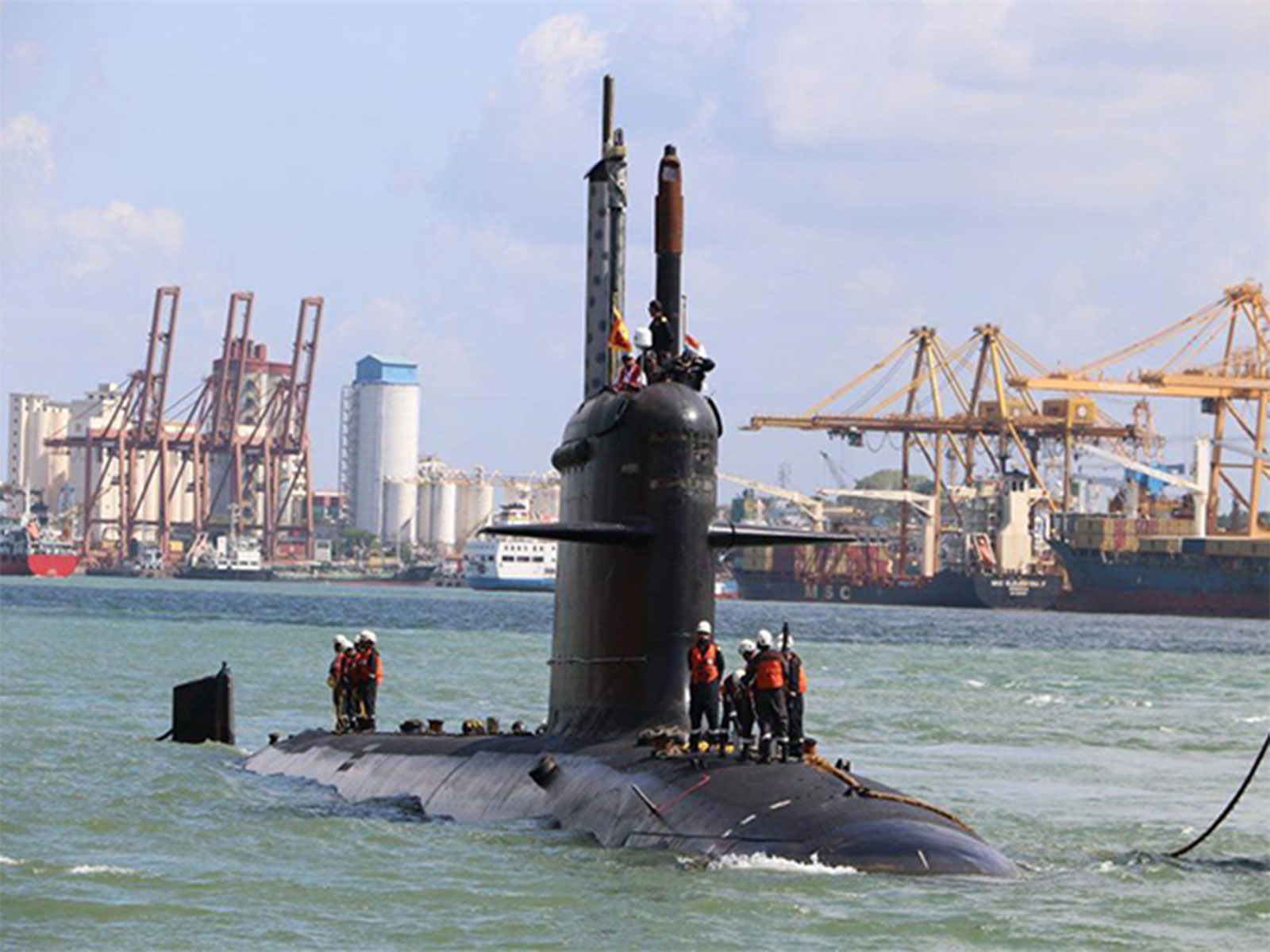 Indian Navy's Kalvari Class Submarine INS Vela made port call at Colombo ( File Photo/@indiannavy) Indian Navy's Kalvari Class Submarine INS Vela made port call at Colombo ( File Photo/@indiannavy)