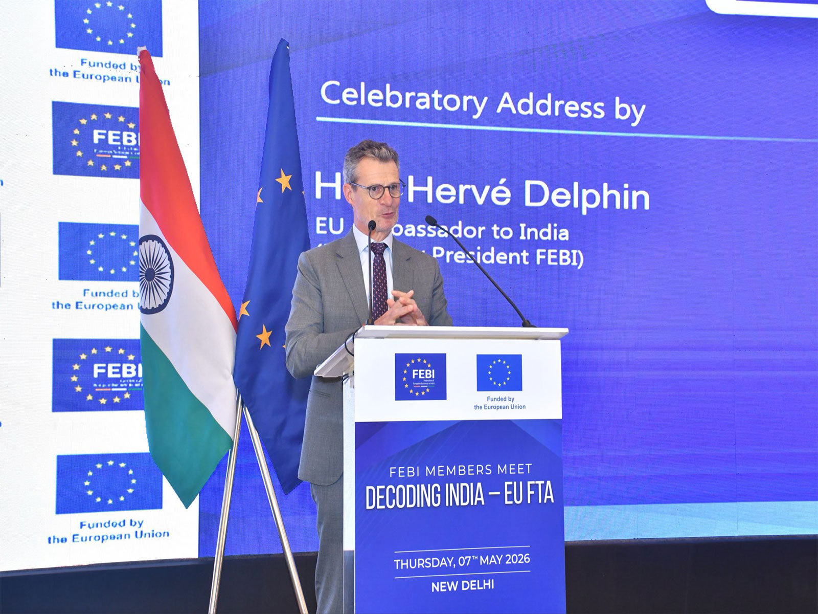  EU Ambassador to India, Herve Delphin (Photo: X@EUAmbIndia)