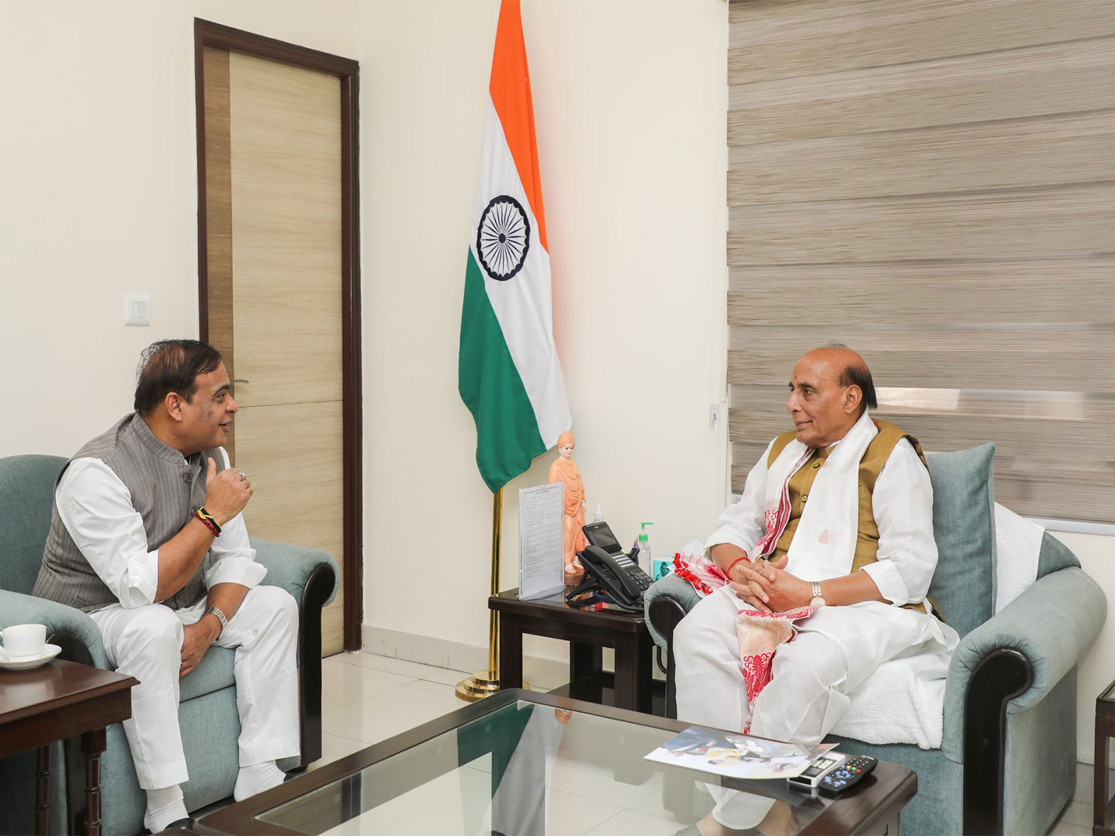 Assam CM Himanta Biswa Sarma and Defence Minister Rajnath Singh (Photo/X@himantabiswa) Assam CM Himanta Biswa Sarma and Defence Minister Rajnath Singh (Photo/X@himantabiswa)