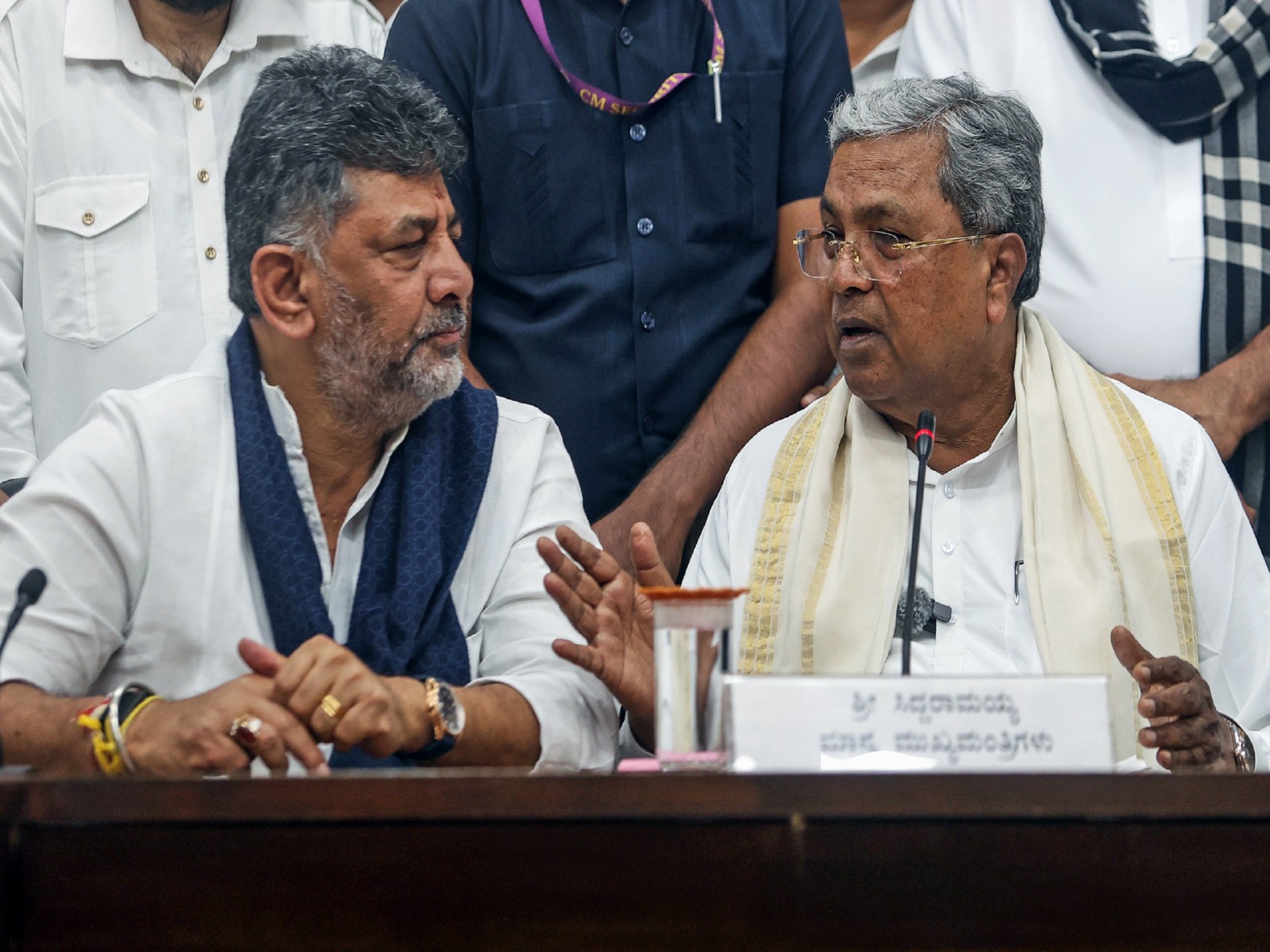 Karnataka CM-designate DK Shivakumar and caretaker CM Siddaramaiah (File Photo/ANI) Karnataka CM-designate DK Shivakumar and caretaker CM Siddaramaiah (File Photo/ANI)