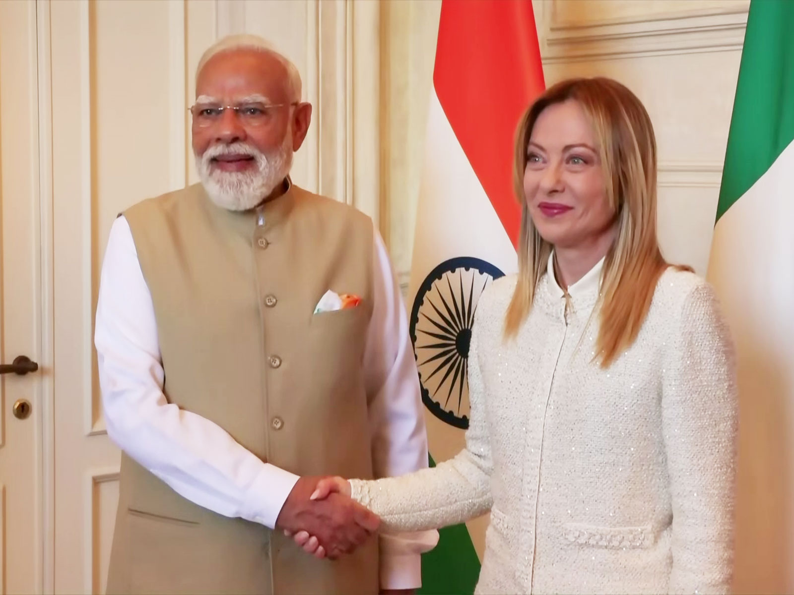 PM Modi holds delegation-level talks with Italian counterpart Meloni (Photo/NarendraModiYoutube)