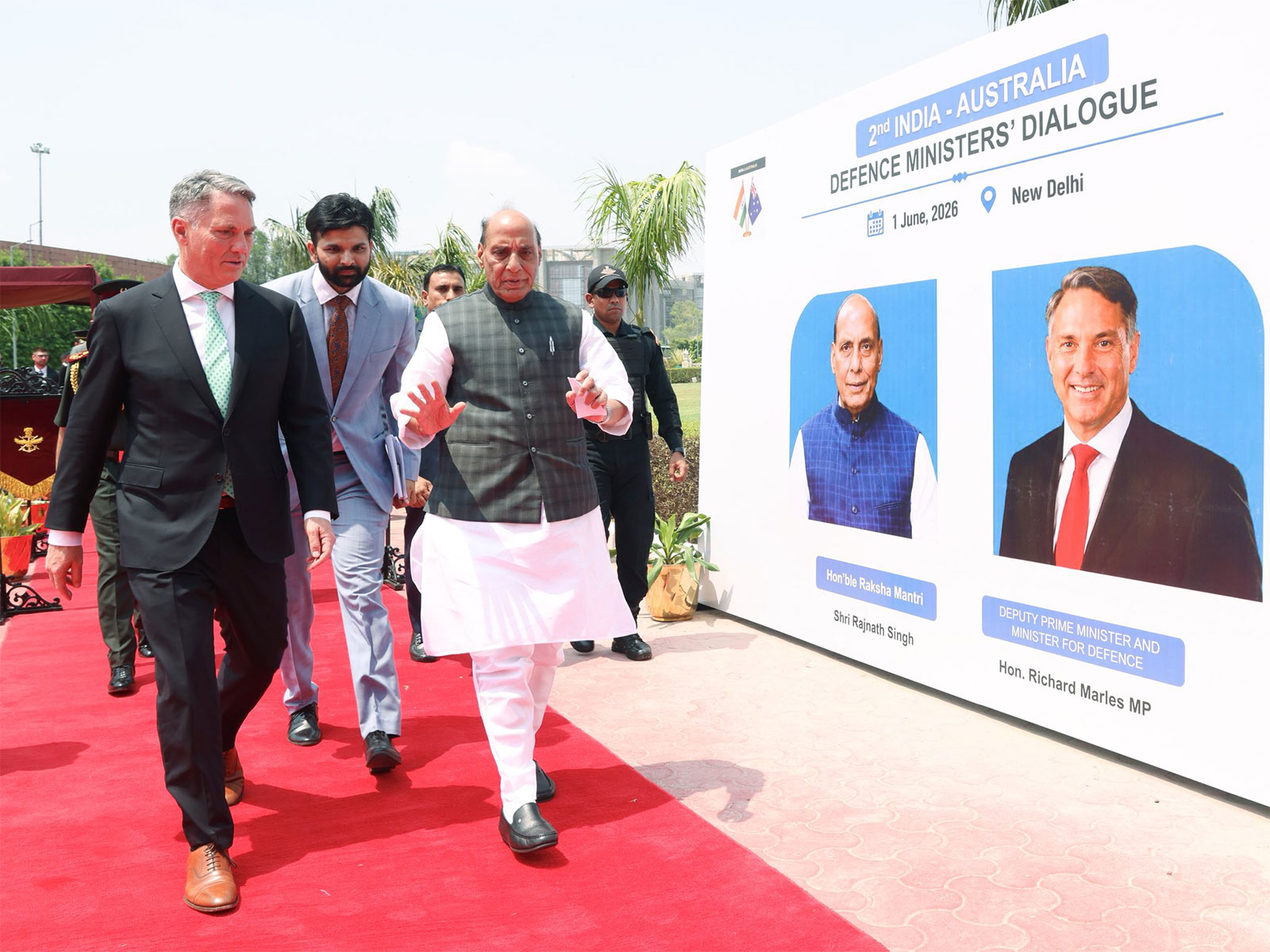 Australian Defence Minister Richard Marles and Defence Minister Rajnath Singh (Photo/X@rajnathsingh) Australian Defence Minister Richard Marles and Defence Minister Rajnath Singh (Photo/X@rajnathsingh)