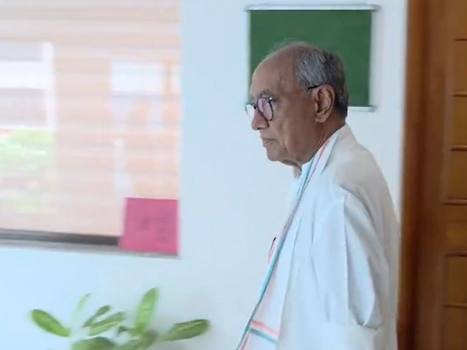 Congress MP Digvijaya Singh who chaired the meeting at the Parliament House Annexe (Photo/ANI) Congress MP Digvijaya Singh who chaired the meeting at the Parliament House Annexe (Photo/ANI)