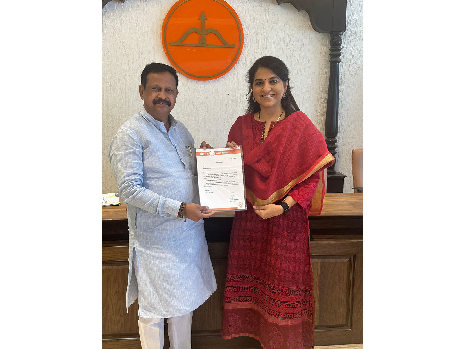 Shiv Sena leader Shaina NC (Photo/@ShainaNC)
