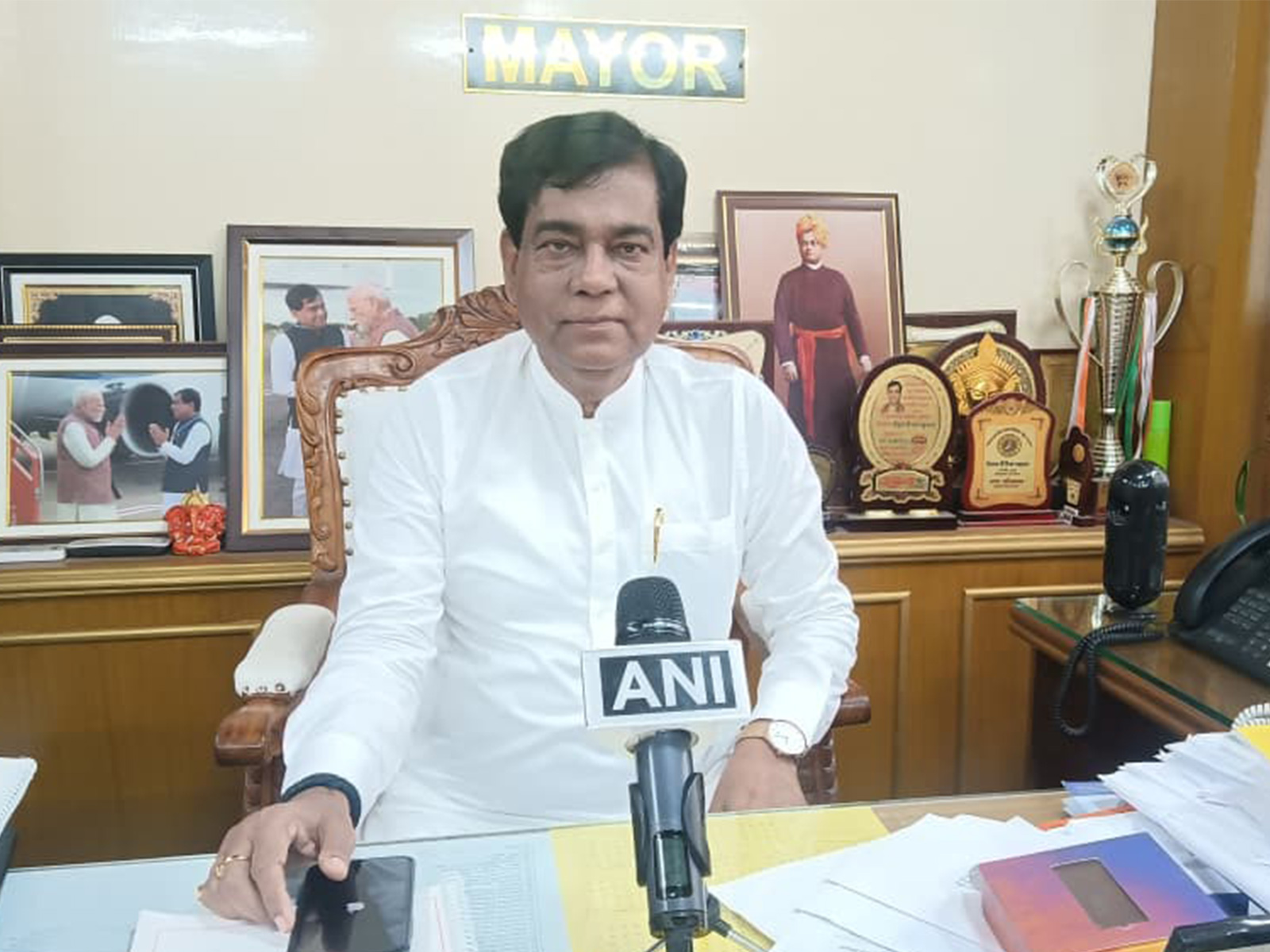 Agartala Municipal Corporation Mayor Dipak Majumder (Photo/ANI) Agartala Municipal Corporation Mayor Dipak Majumder (Photo/ANI)