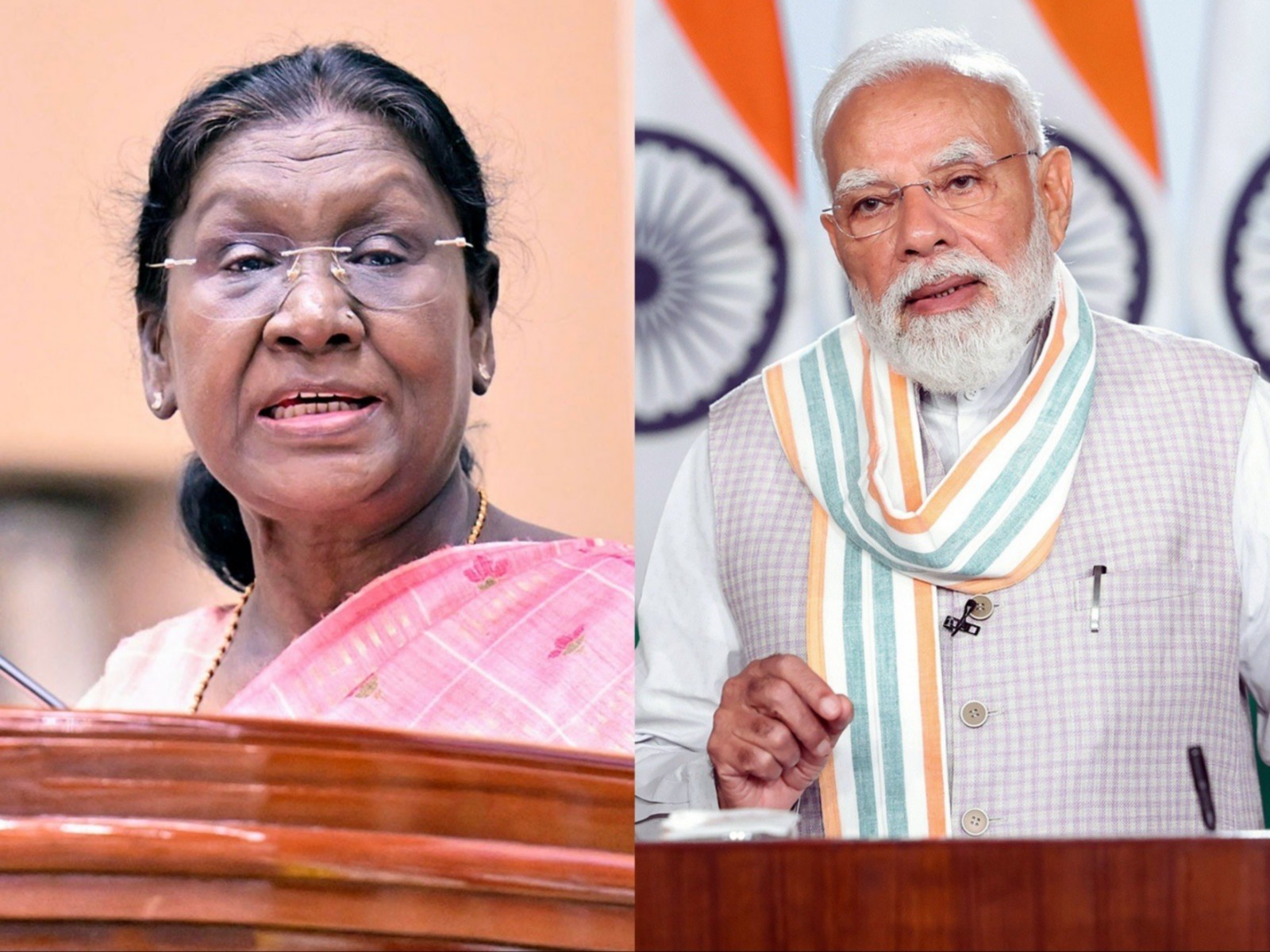 President Droupadi Murmu and Prime Minister Narendra Modi (File photo/ANI)