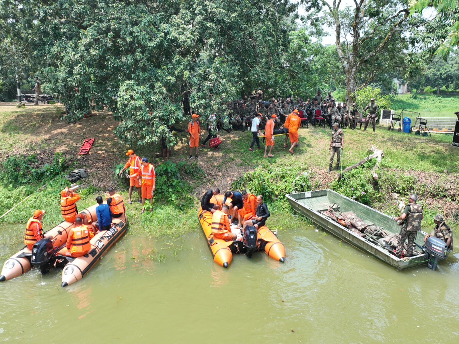 Visual from rescue Mock Drill in Agartala (Photo/ANI)