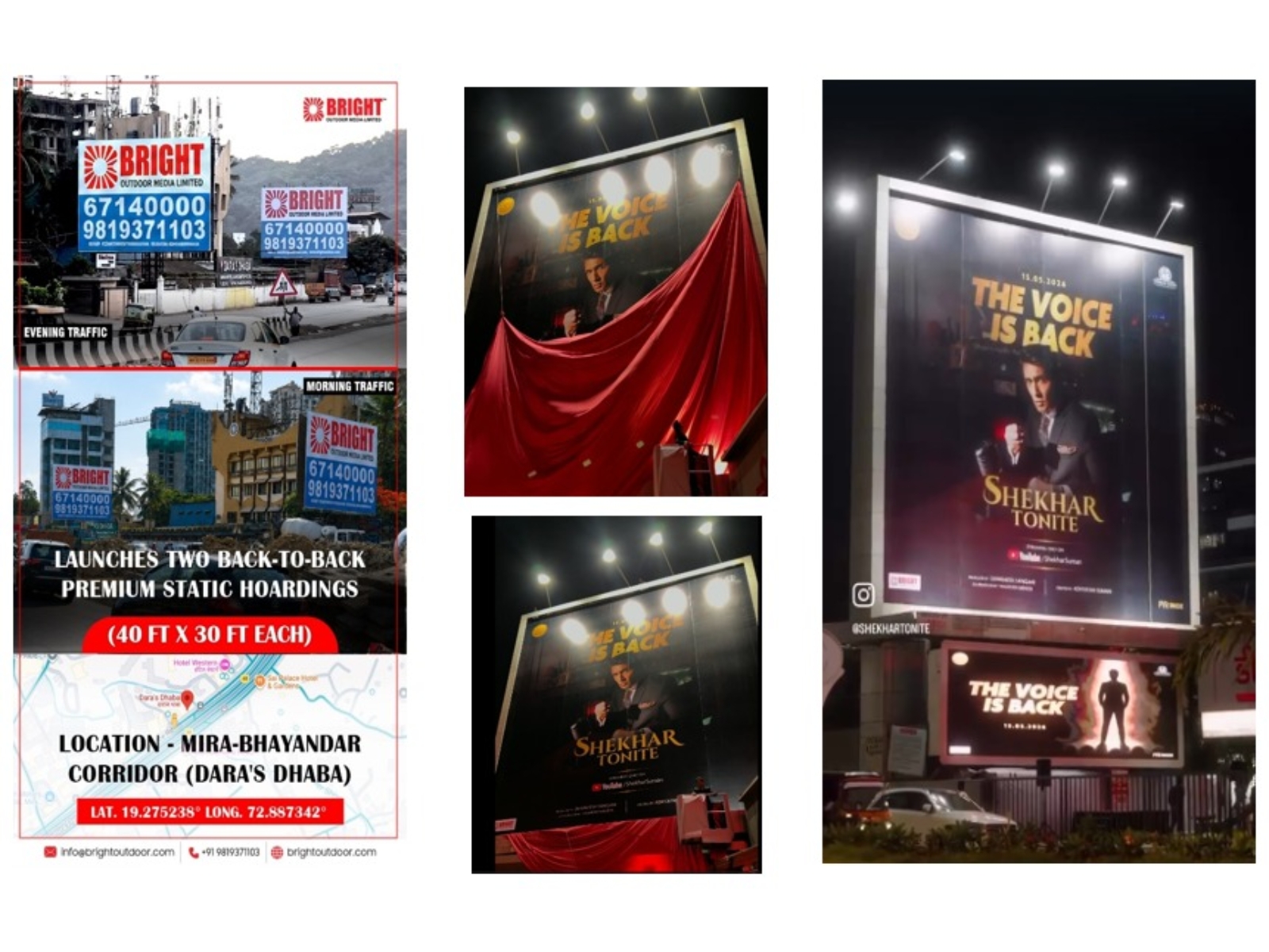 Bright Outdoor Media Limited Unveils Landmark Hoardings & Introduces 'Bright’s Curtain Raiser' to Redefine Brand Visibility