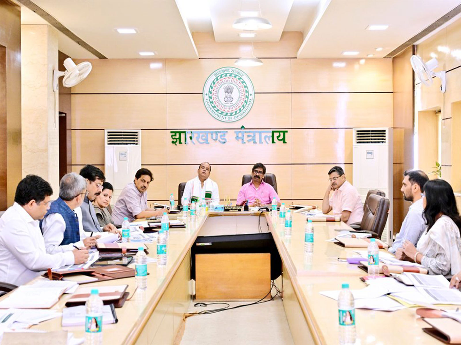 Chief minister Hemant Soren during review meeting (Photo/X/@HemantSorenJMM)