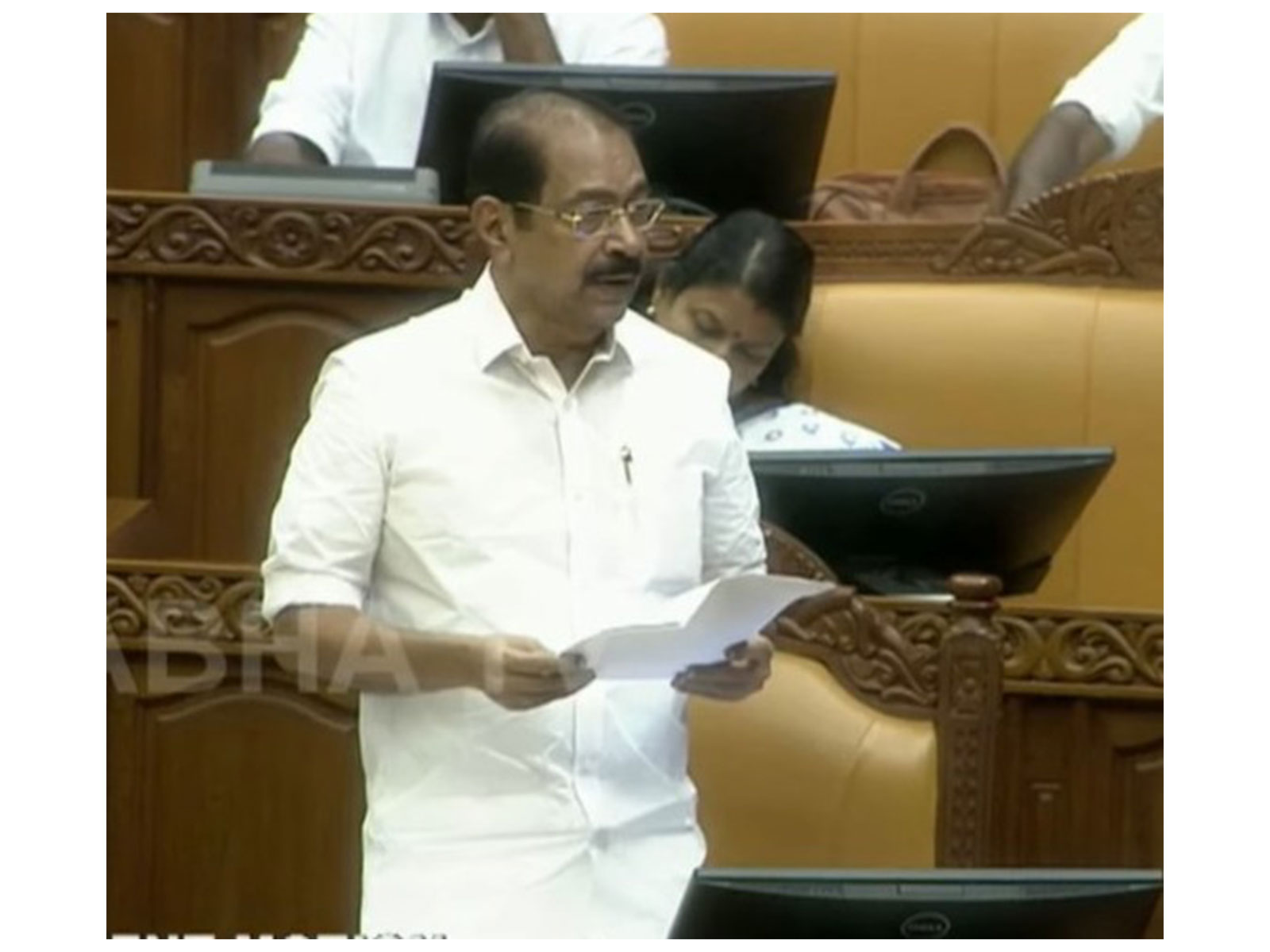 Keralam Parliamentary Affairs Minister Sunny Joseph (Photo/Sabha TV)