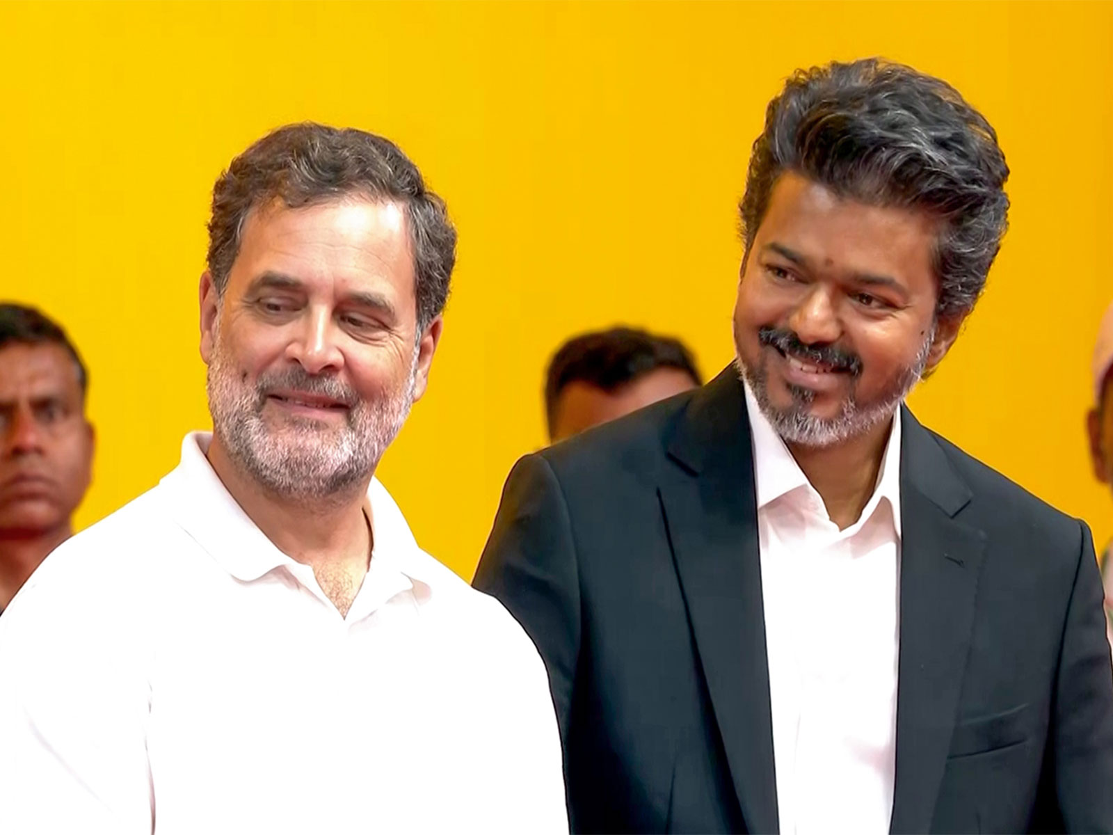 Tamill Nadu CM Vijay with Lok Sabha Leader of Opposition Rahul Gandhi (File Photo/ANI) Tamill Nadu CM Vijay with Lok Sabha Leader of Opposition Rahul Gandhi (File Photo/ANI)