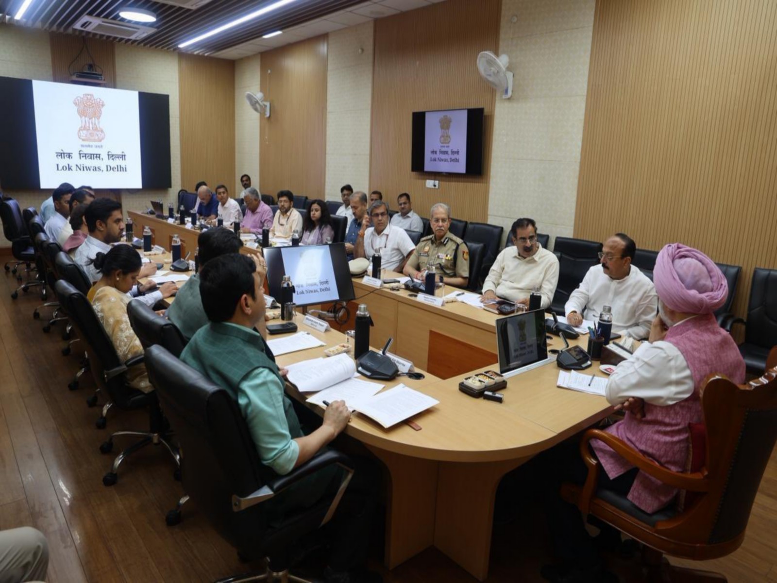 Delhi Home Minister Ashish Sood chair high-level meeting over Malviya Nagar fire incident (Photo/X/@ashishsood_bjp)