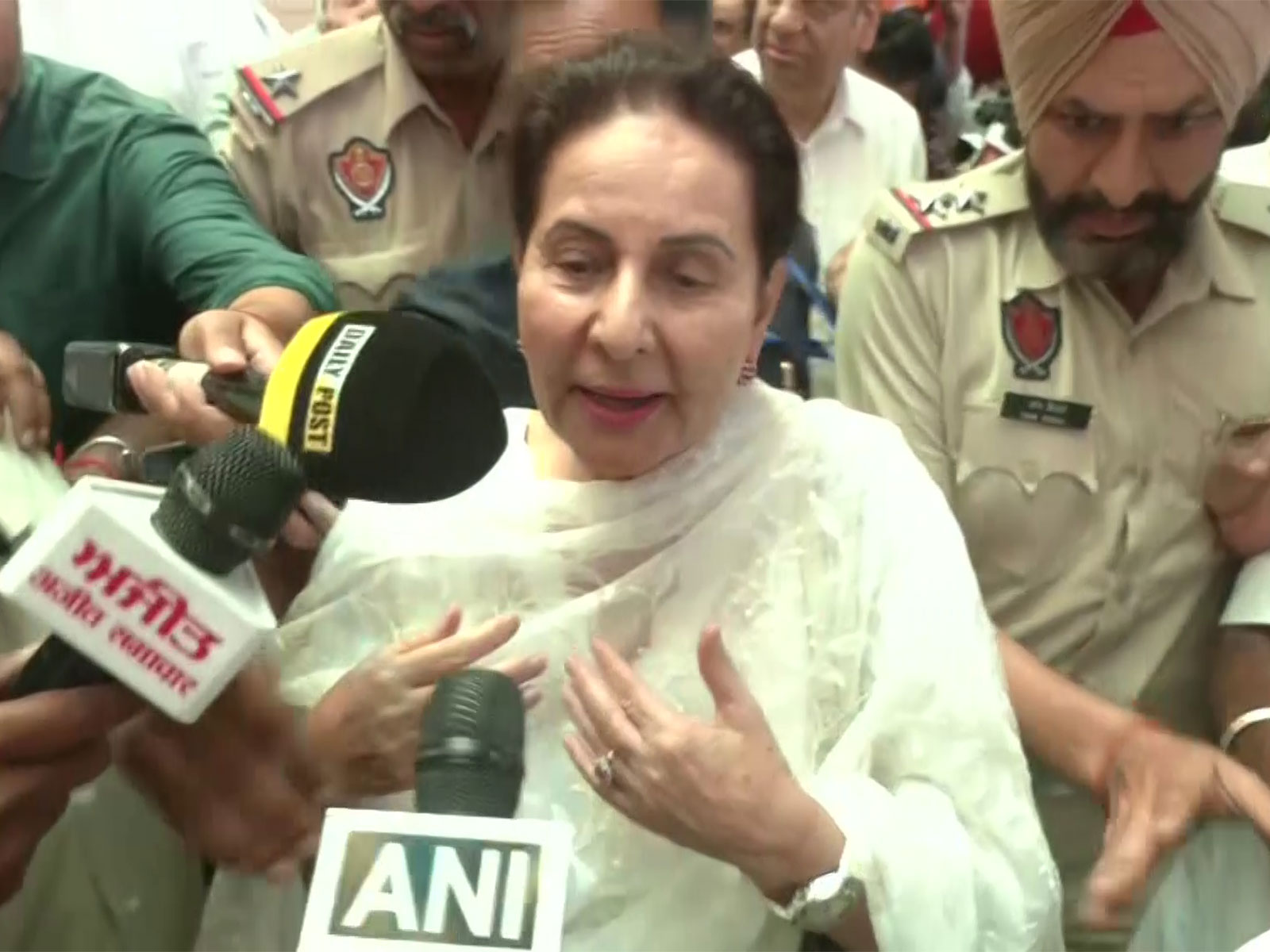 BJP leader and former minister, Preneet Kaur (Photo/ANI)