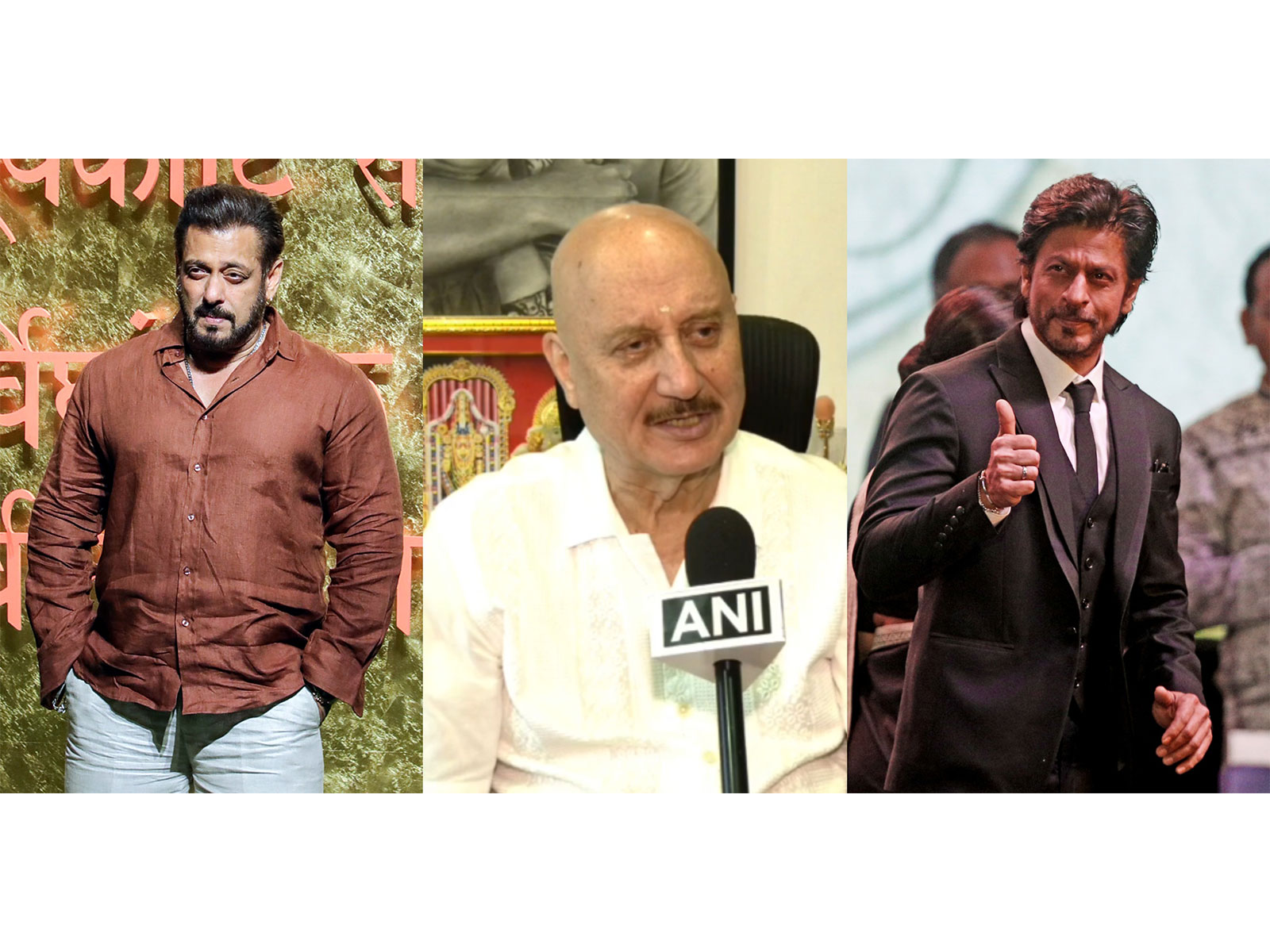 Anupam Kher speaks on working with SRK, Salman Khan (Photo/ANI) Anupam Kher speaks on working with SRK, Salman Khan (Photo/ANI)