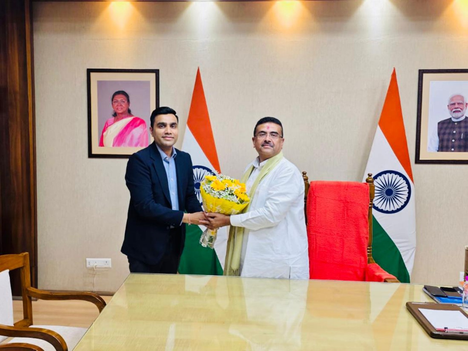 West Bengal CM Suvendu Adhikari meets Karan Adani at State Secretariat (Photo/CMO) West Bengal CM Suvendu Adhikari meets Karan Adani at State Secretariat (Photo/CMO)