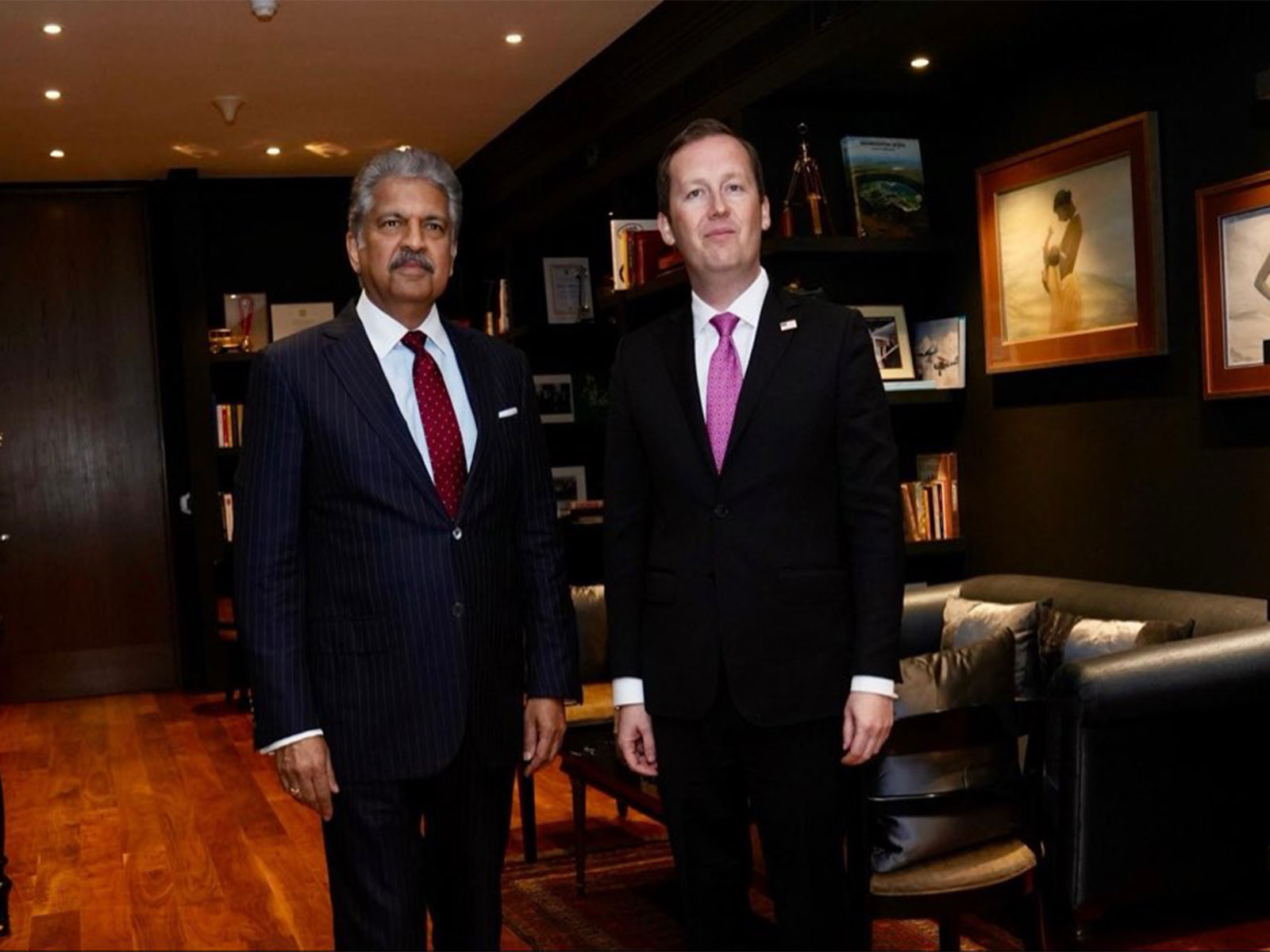 Anand Mahindra and US Ambassador to India Sergio Gor (Photo/X@USAmbIndia)