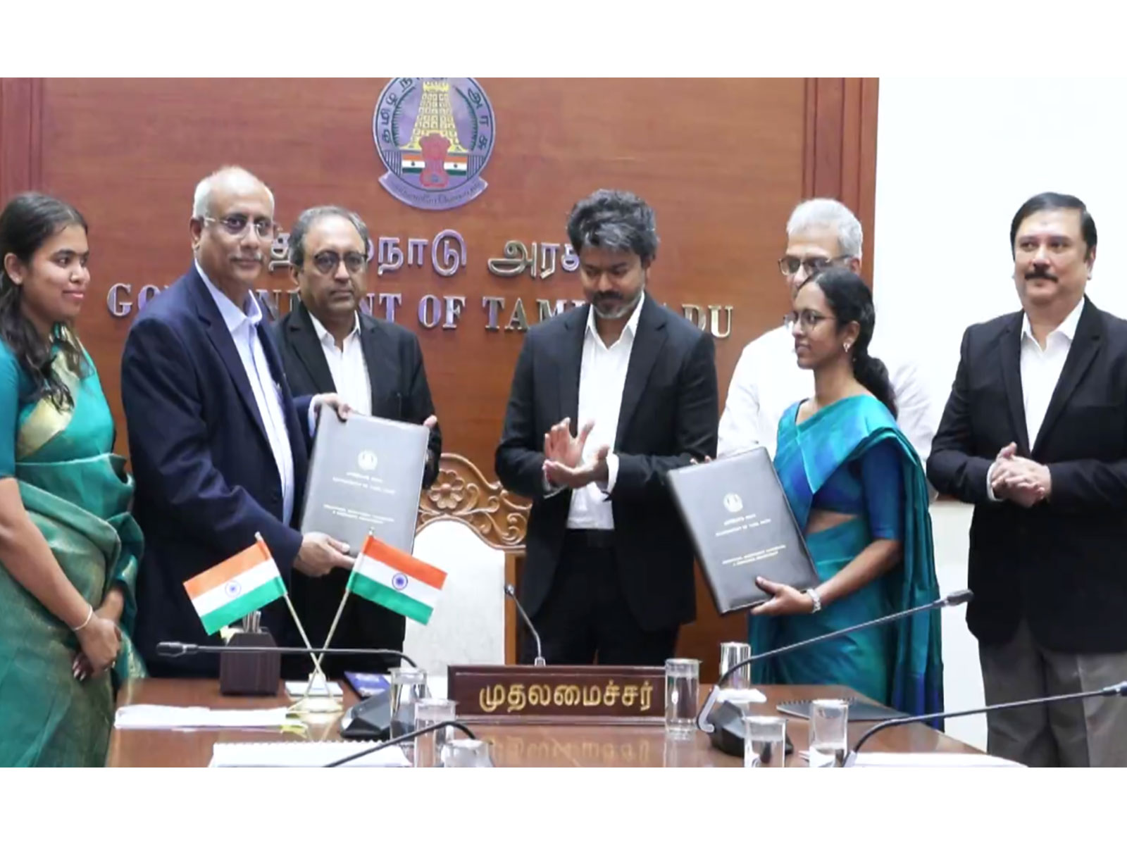 L&;T signs MoU with Tamil Nadu in presence of CM Vijay (Photo/TNDIPR)