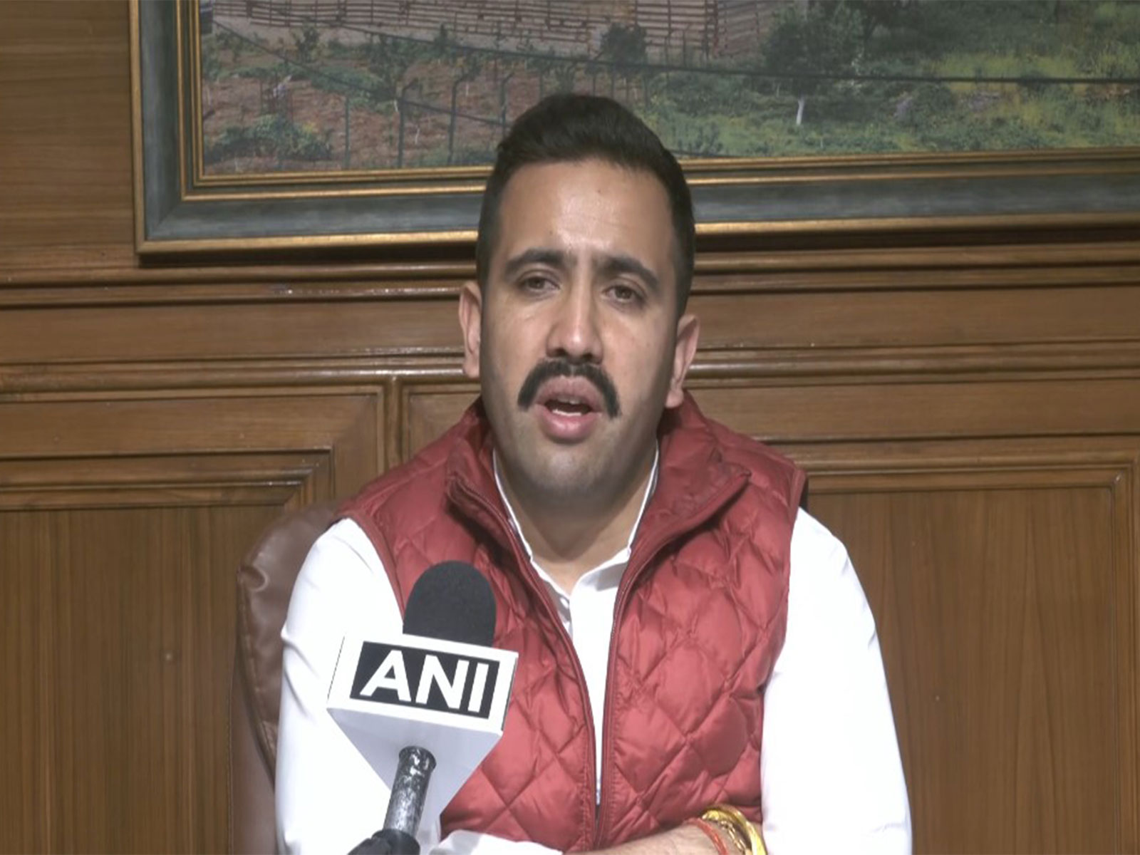 Public Works and Urban Development Minister of Himachal Pradesh, Vikramaditya Singh (Photo/ANI)
