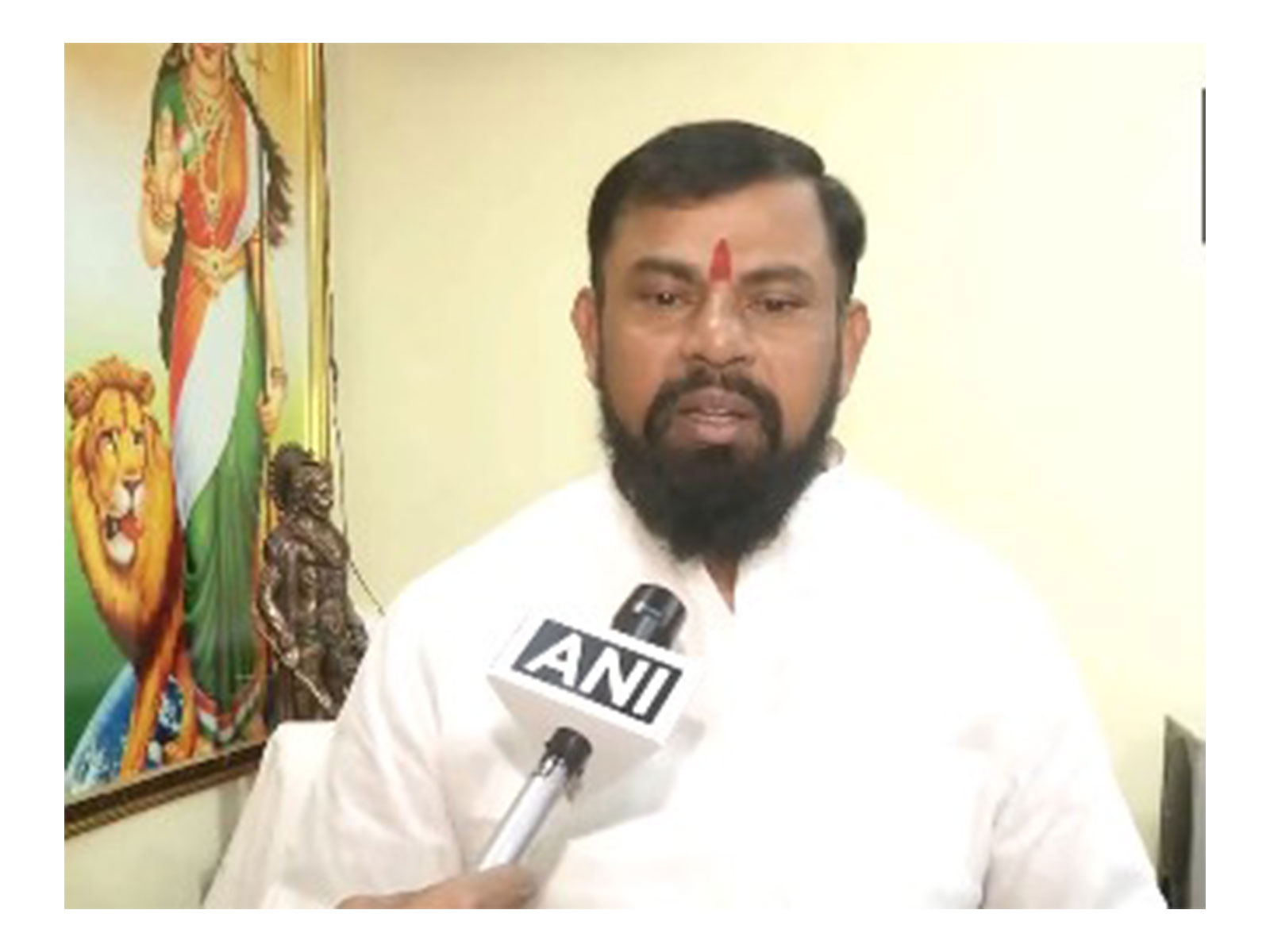 Telangana: Goshamahal MLA T Raja Singh (Photo/ANI)