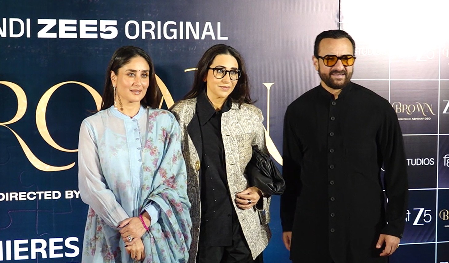 Kareena Kapoor, Saif Ali Khan turn up in style for Karisma Kapoor’s ‘Brown’ screening in Mumbai