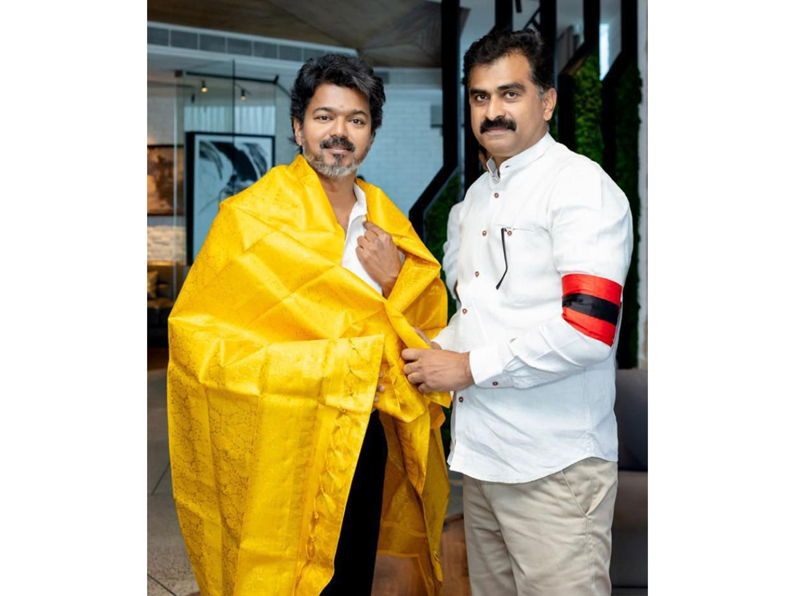 Tamil Nadu CM Vijay with MDMK Principal Secretary Durai Vaiko (Photo/ANI)