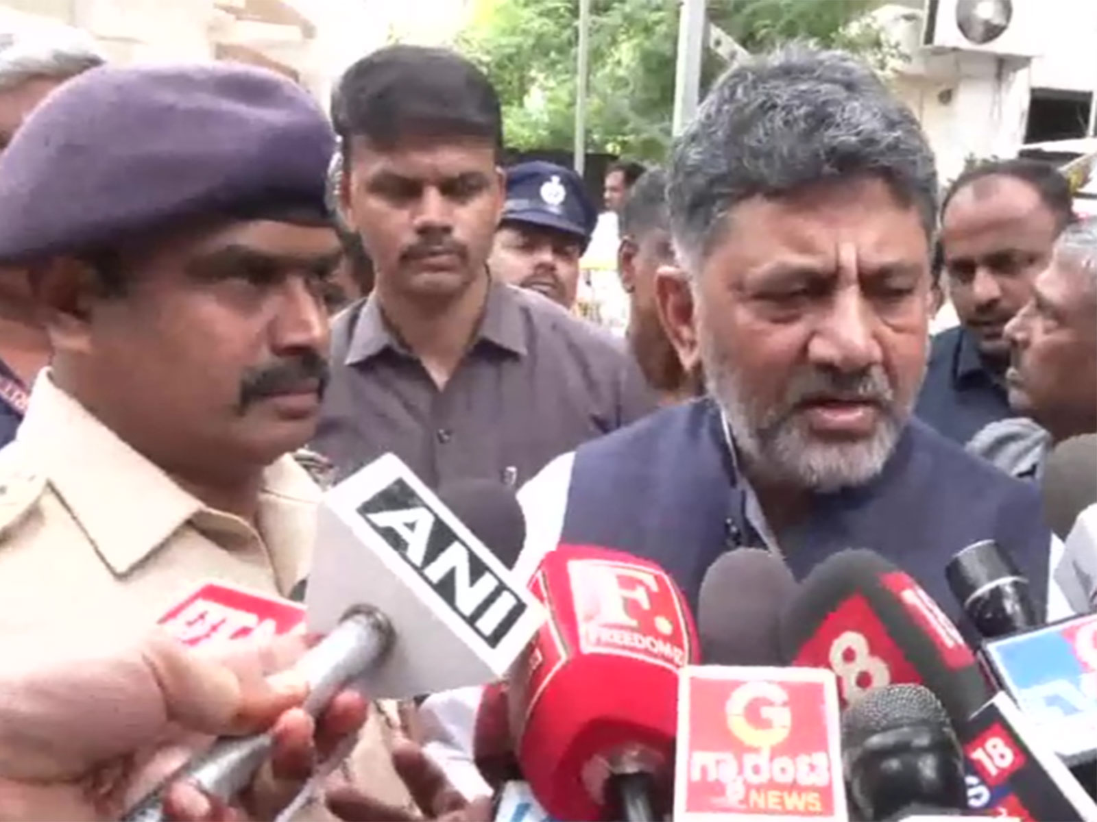 Karnataka Chief Minister DK Shivakumar addresses the media (Photo/ANI)