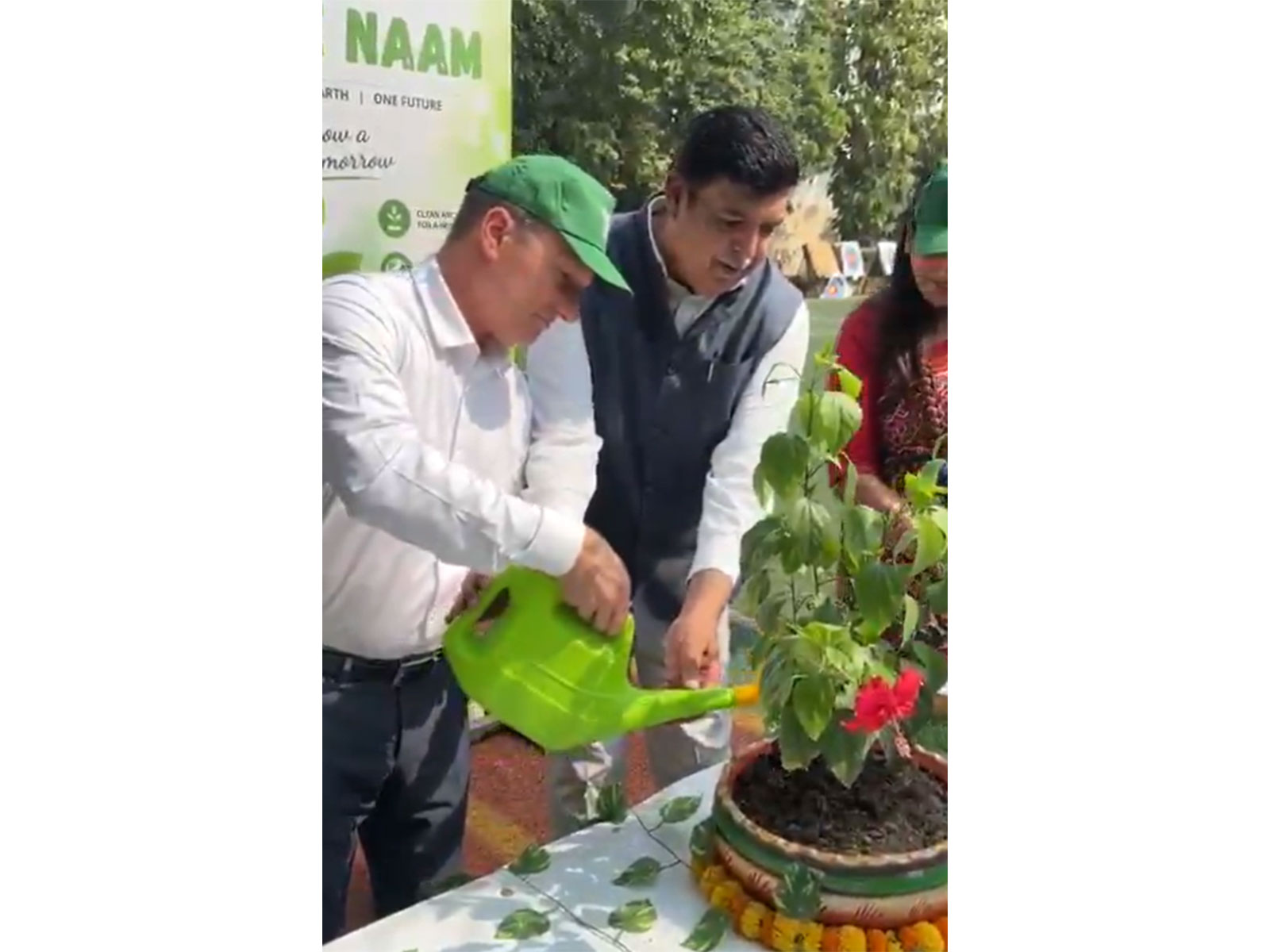 Israeli Ambassador to India, Reuven Azar marks World Environment Day in Mount Abu School, New Delhi (Photo/X/@ReuvenAzar)