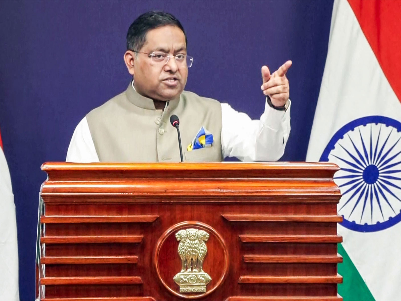 Official Spokesperson of the MEA, Randhir Jaiswal (Photo/ANI)