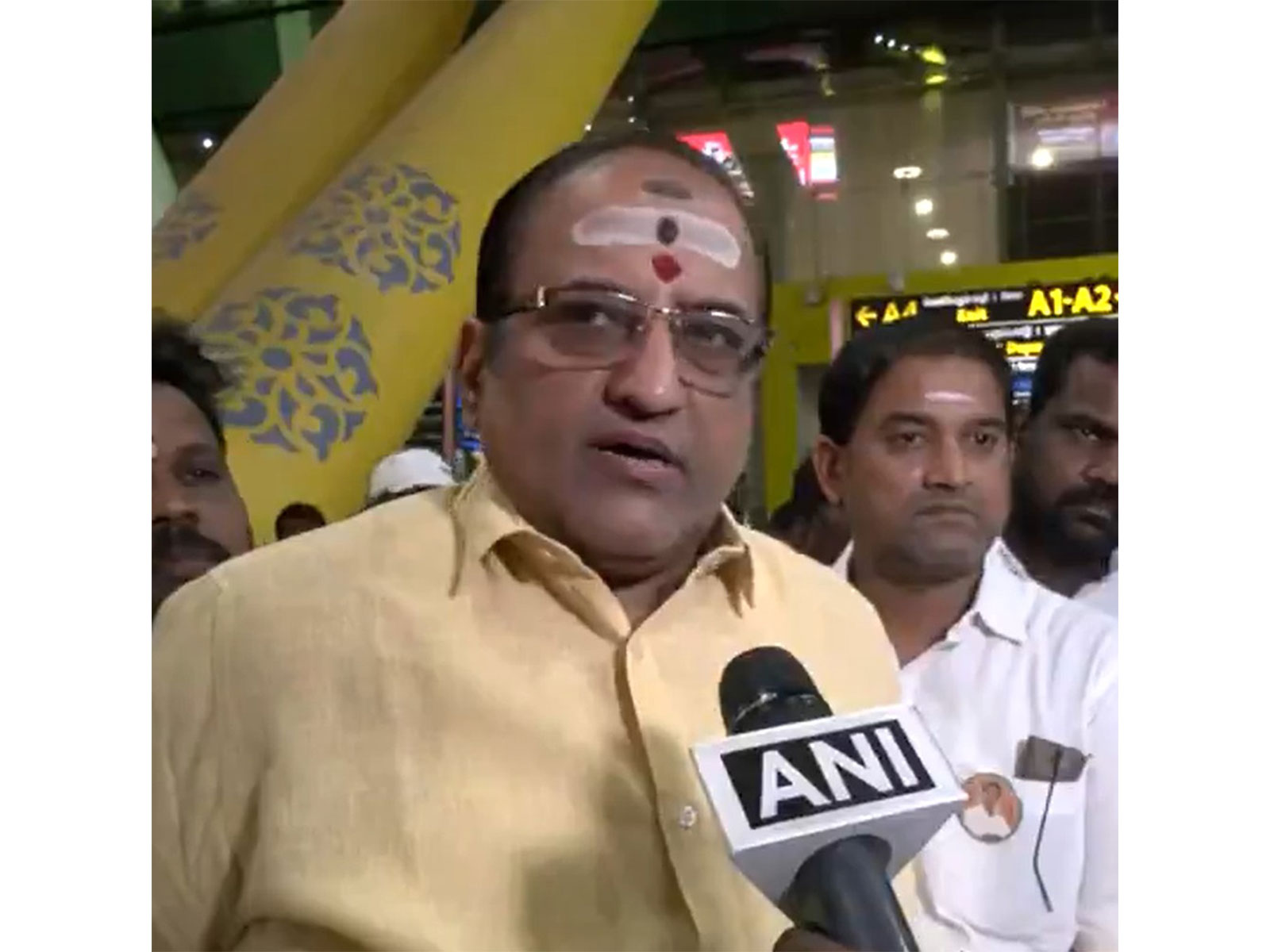 Veda Subramaniam, a supporter of Annamalai (Photo/ANI) Veda Subramaniam, a supporter of Annamalai (Photo/ANI)