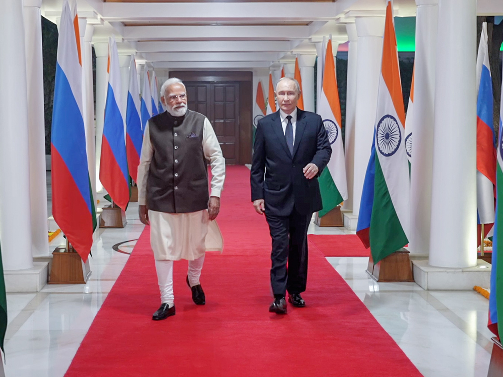 PM Modi and Russian President Vladimir Putin (File Photo/ANI)