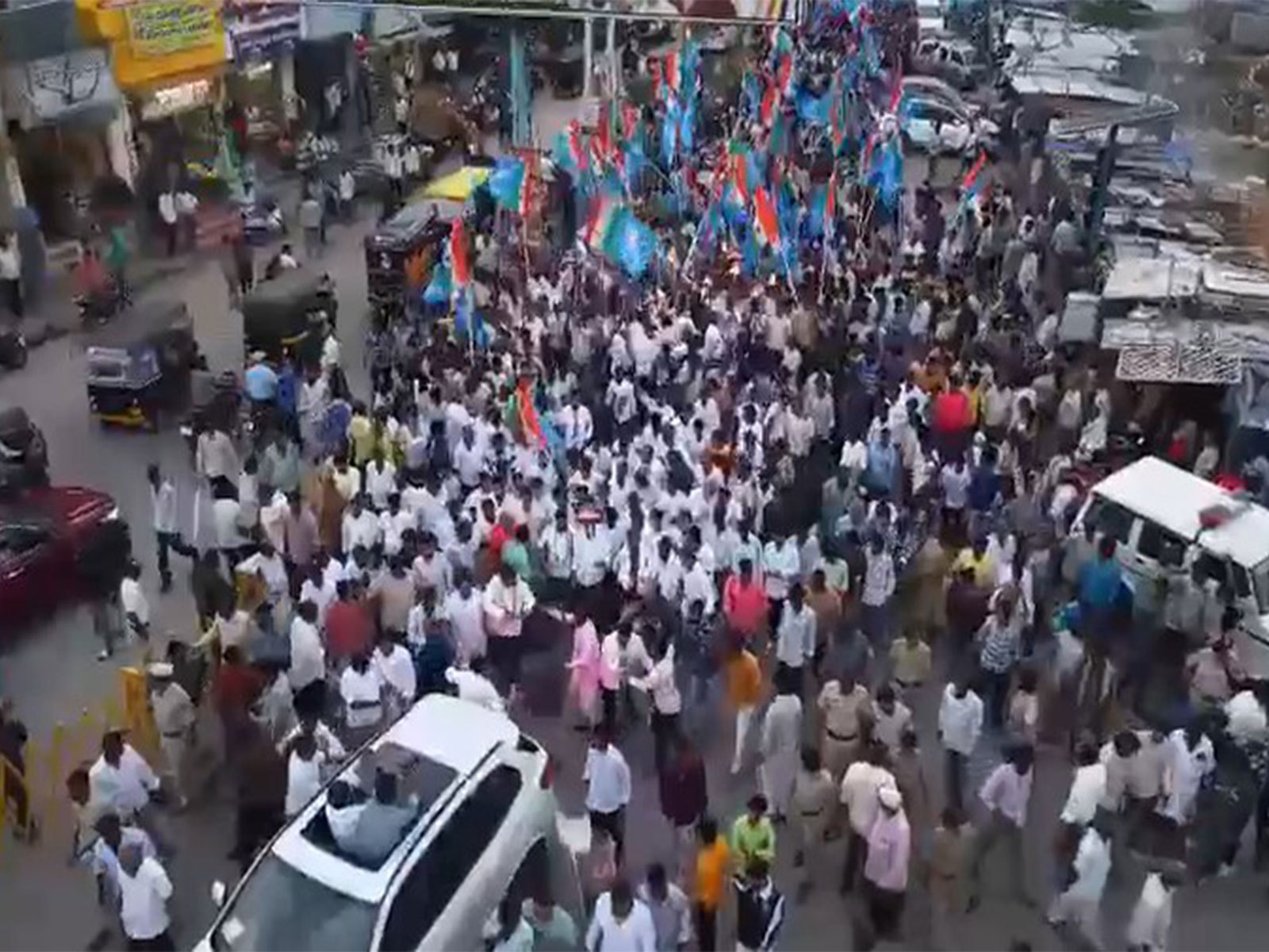 Visuals from the protest (Photo/NSUI)