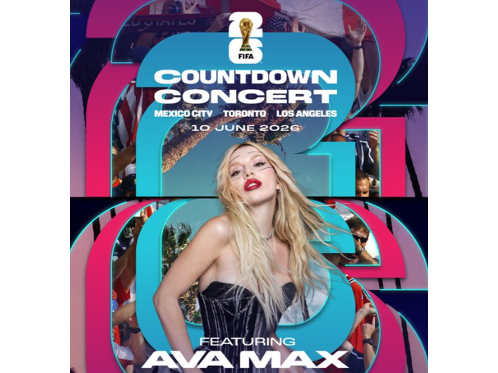 Ava Max (Photo/X/@FIFAWorldCup)