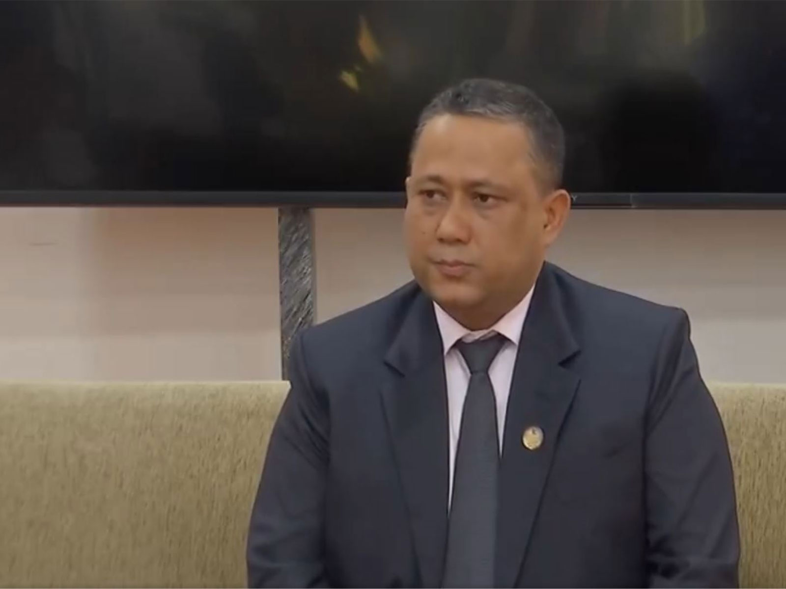 Nepal Foreign Minister Shisir Khanal addresses the media during his official visit to New Delhi. (Photo/ANI)