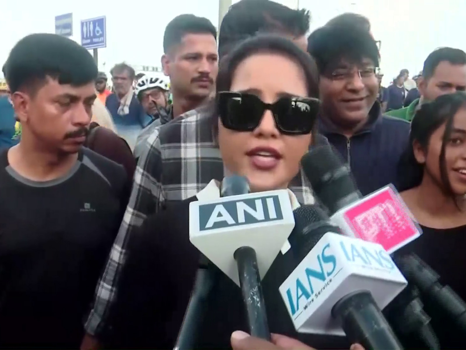 Amruta Fadnavis at ‘Sunday on Cycle’ event (Photo/ANI)