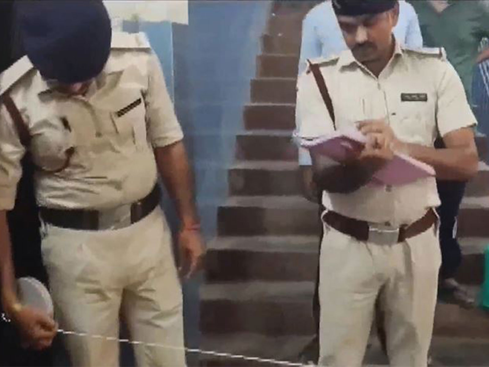 Fire Department team arrives at Khan Global Coaching Centre for fire safety audit (Photo/ANI) Fire Department team arrives at Khan Global Coaching Centre for fire safety audit (Photo/ANI)