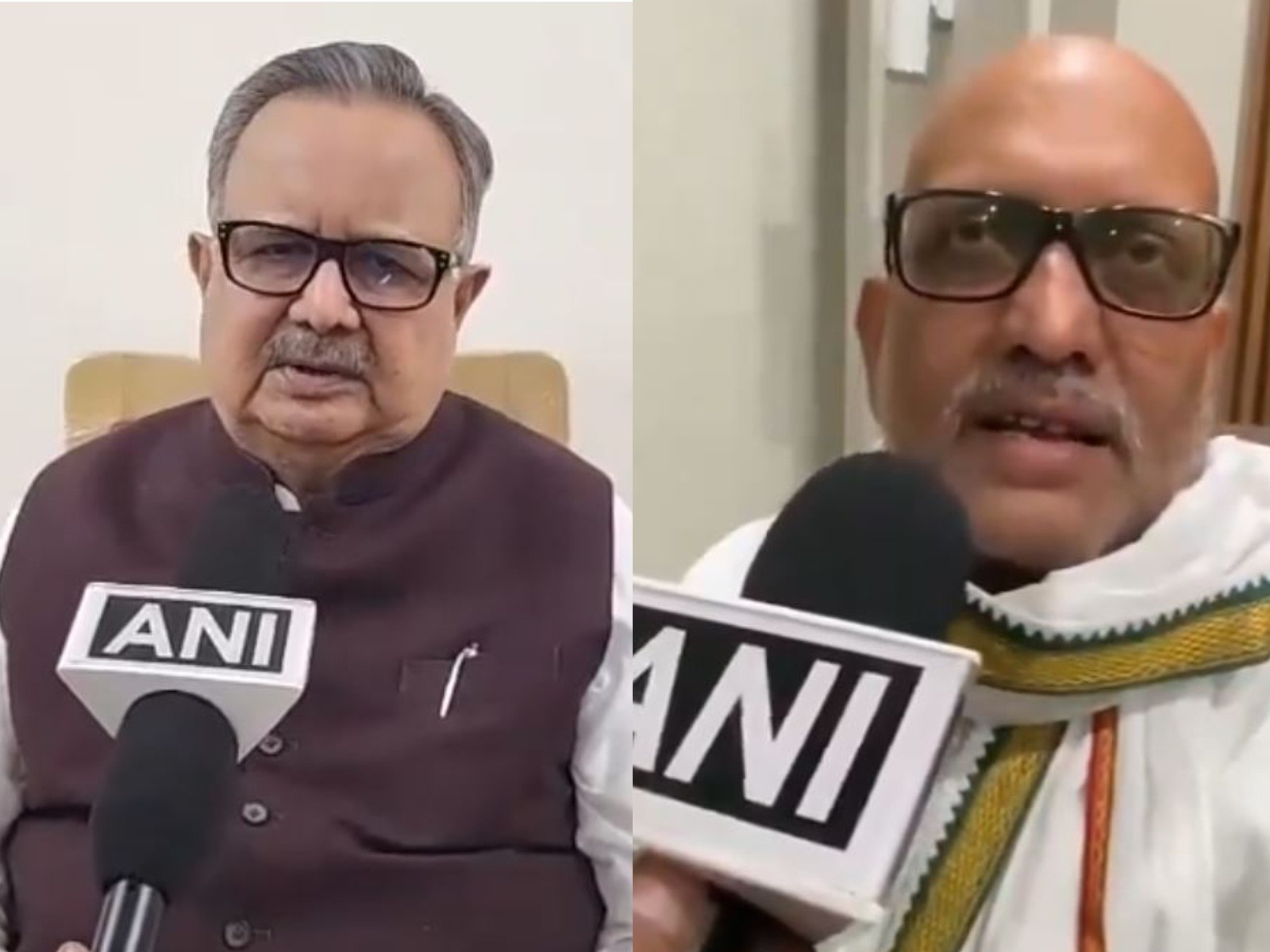Chhattisgarh Assembly Speaker Raman Singh (L) and UP Congress state president Ajay Rai (R) (Photo: ANI) Chhattisgarh Assembly Speaker Raman Singh (L) and UP Congress state president Ajay Rai (R) (Photo: ANI)