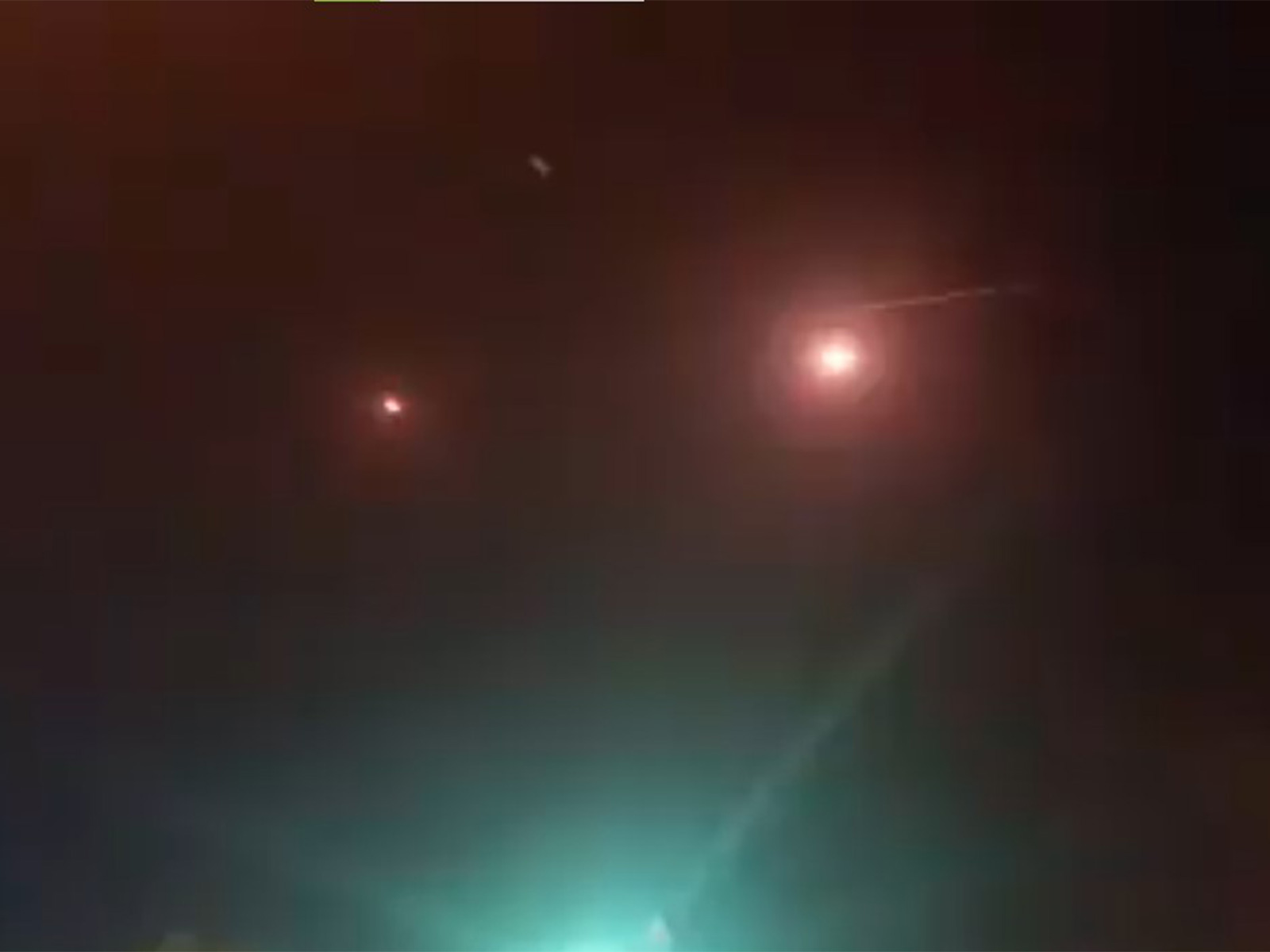 Inian missiles detected flying towards northern occupied Palestinian territories (Photo/Press TV) Inian missiles detected flying towards northern occupied Palestinian territories (Photo/Press TV)