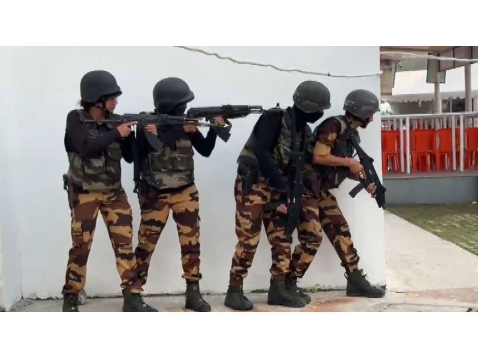Visual from the mock drill (Photo/ANI) Visual from the mock drill (Photo/ANI)