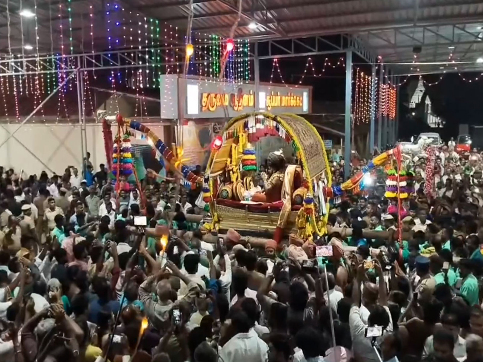 Pattina Pravesam,ceremonial town procession (Photo/ANI) Pattina Pravesam,ceremonial town procession (Photo/ANI)