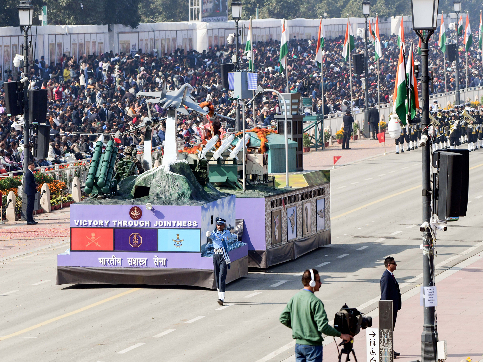 Tri Services tableau of Indian Defence Forces depicting Operation Sindoor at the 77th Republic Day Parade at Kartavya Path (File Photo/ANI)