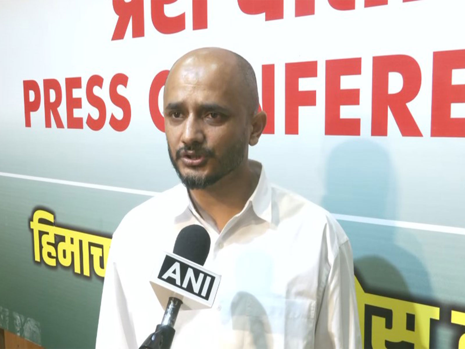 Himachal Pradesh Congress Committee Secretary (Organisation) Vinod Zinta (Photo/ANI)