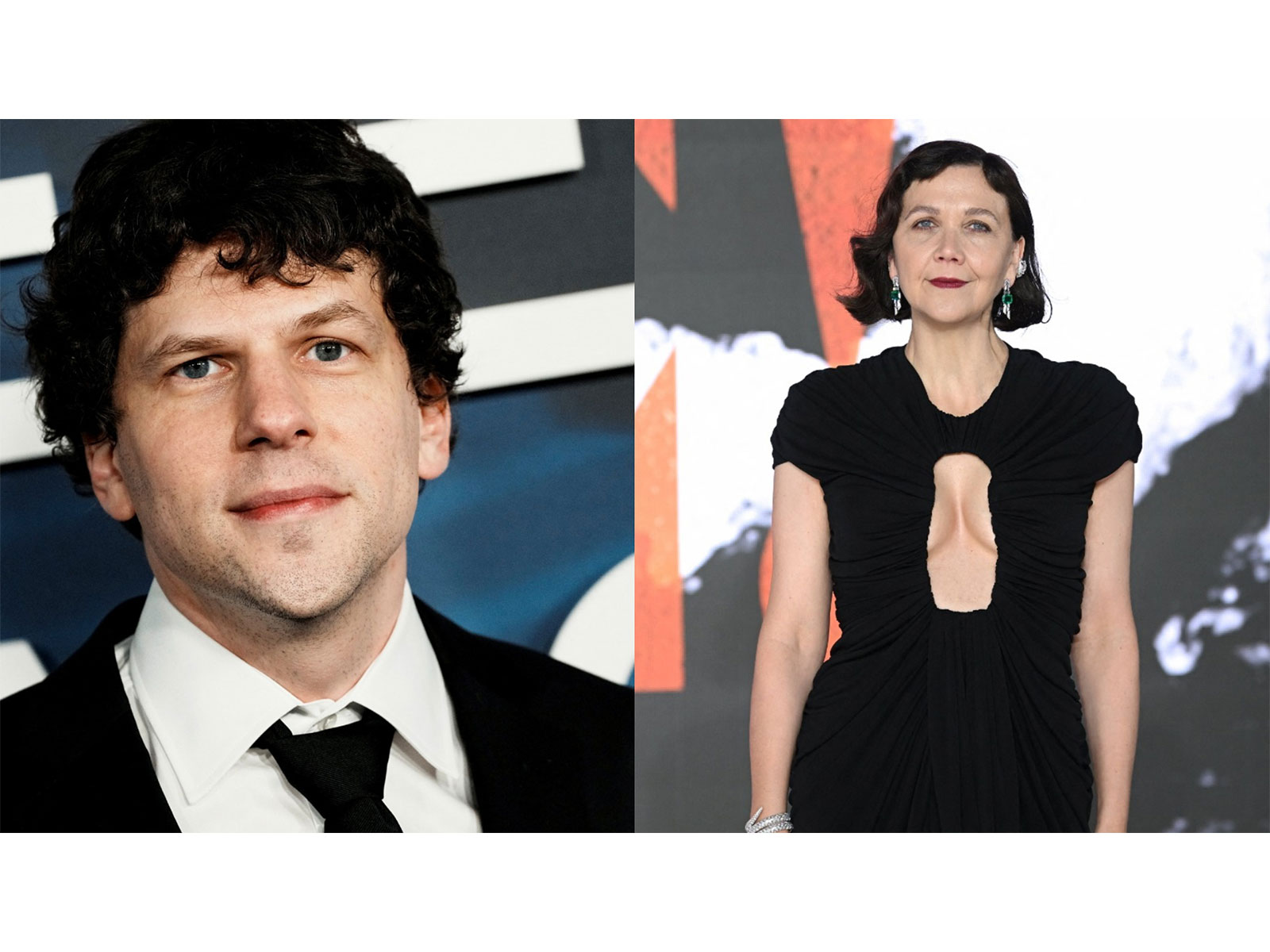 Maggie Gyllenhaal, Jesse Eisenberg (File photo/Reuters)
