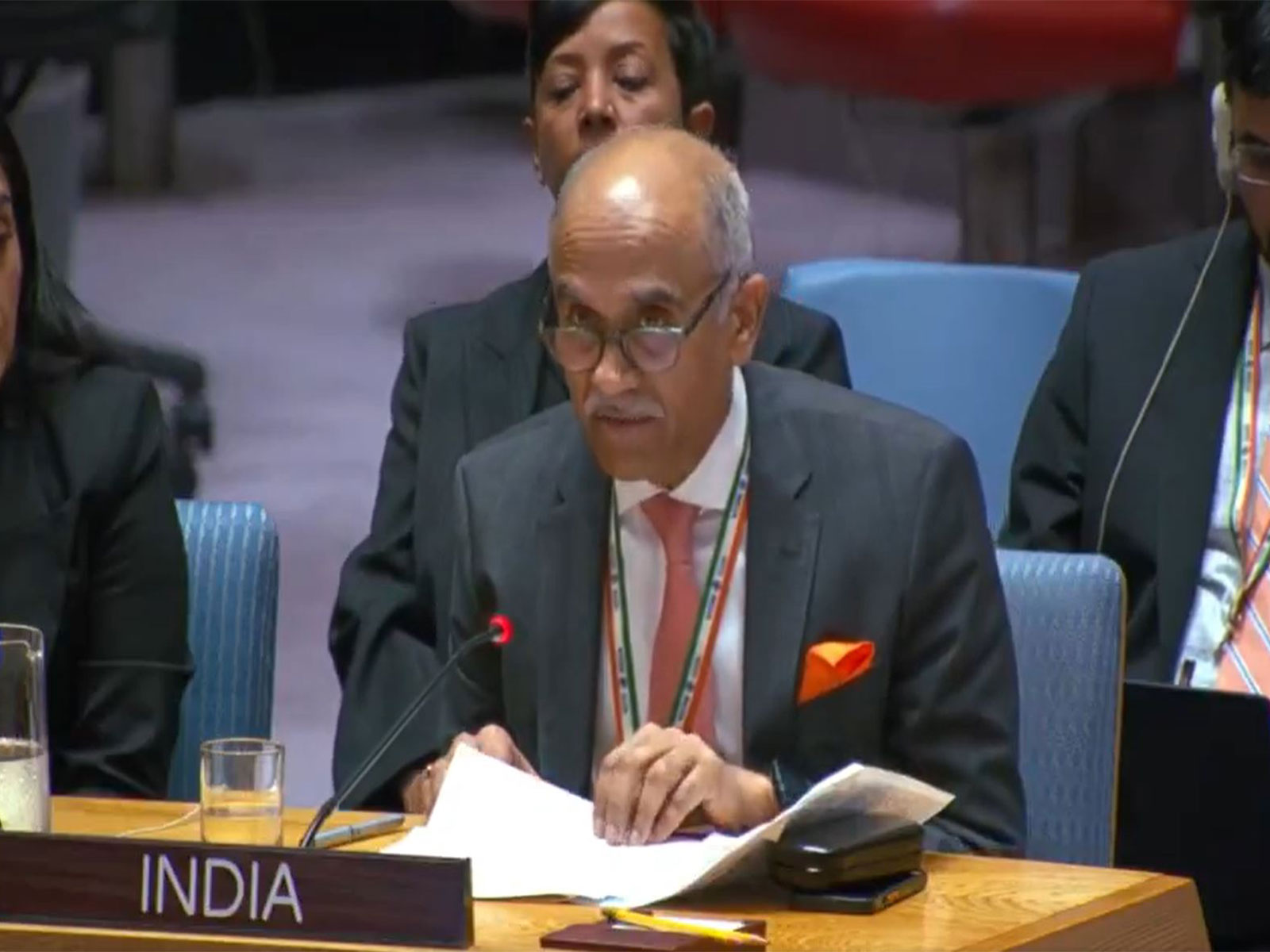 India’s Permanent Representative to the United Nations, Parvathaneni Harish, addresses the UN Security Council. (Image Source: UN Web TV) India’s Permanent Representative to the United Nations, Parvathaneni Harish, addresses the UN Security Council. (Image Source: UN Web TV)