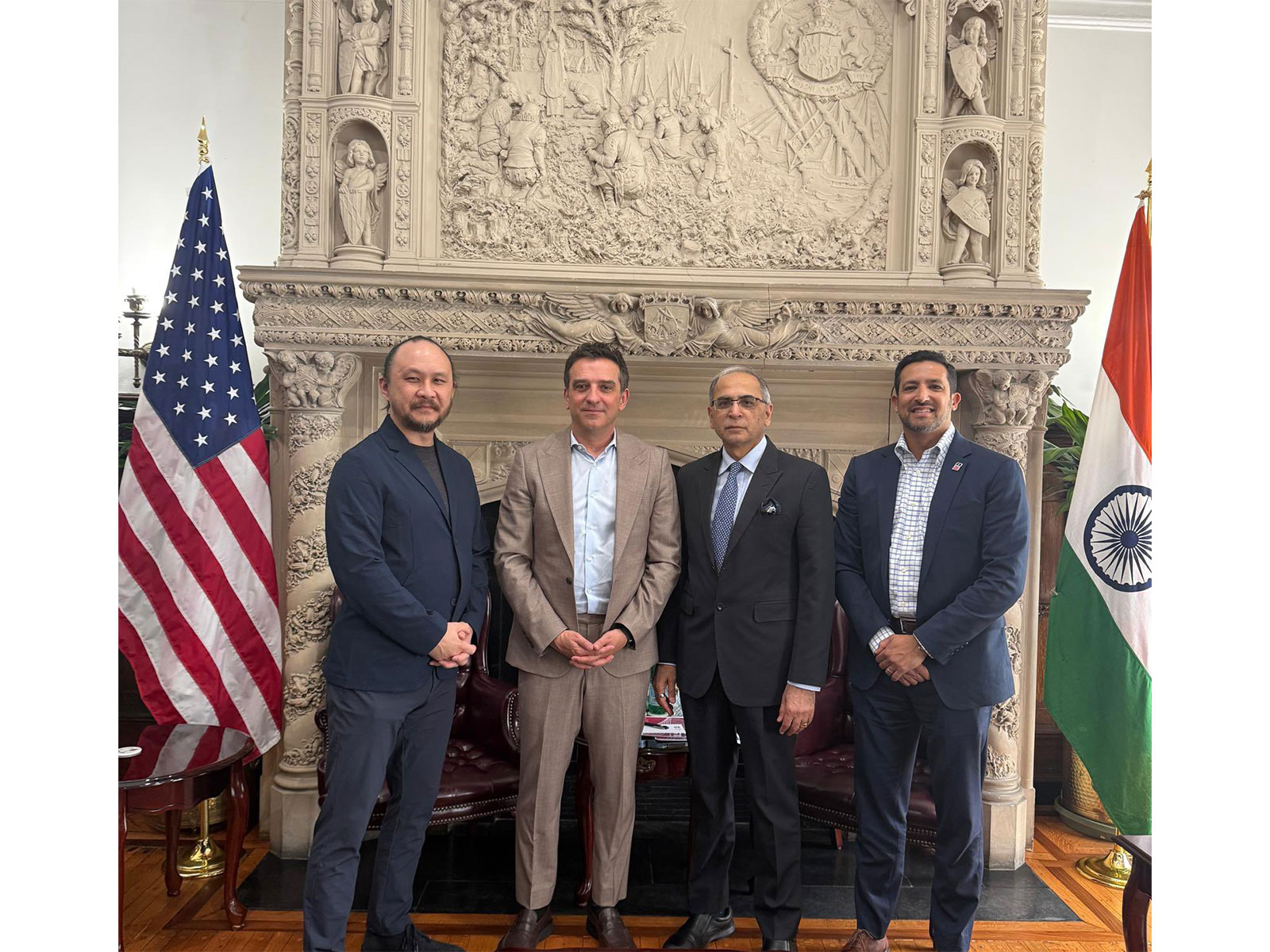 India's Ambassador to the US, Vinay Mohan Kwatra, engages with business and technology leaders to advance India-US cooperation. (Photo X/@AmbVMKwatra)