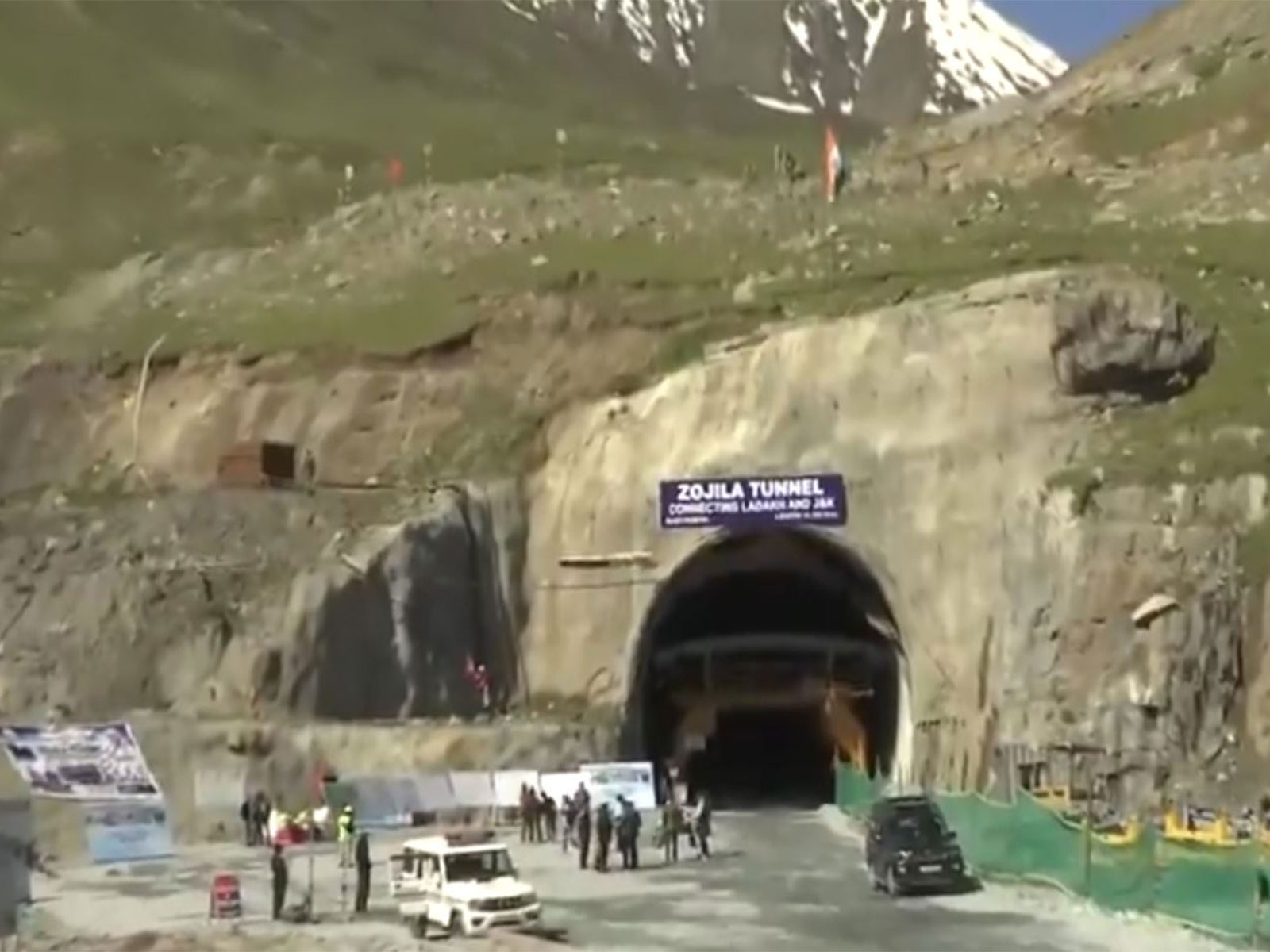 Visuals from Zojila Tunnel (Photo/ANI)