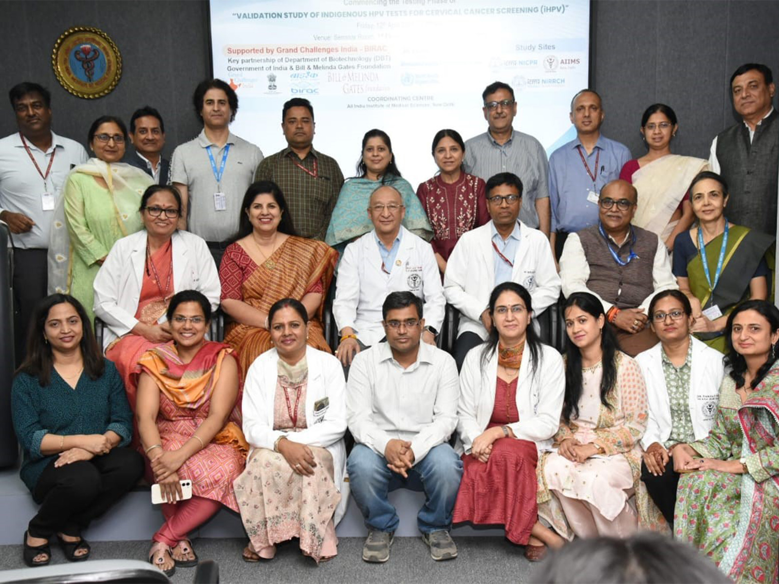 Experts from AIIMS and ICMR launch the validation study for indigenous HPV testing platforms. (Photo/DBT-BIRAC Grand Challenges India) Experts from AIIMS and ICMR launch the validation study for indigenous HPV testing platforms. (Photo/DBT-BIRAC Grand Challenges India)