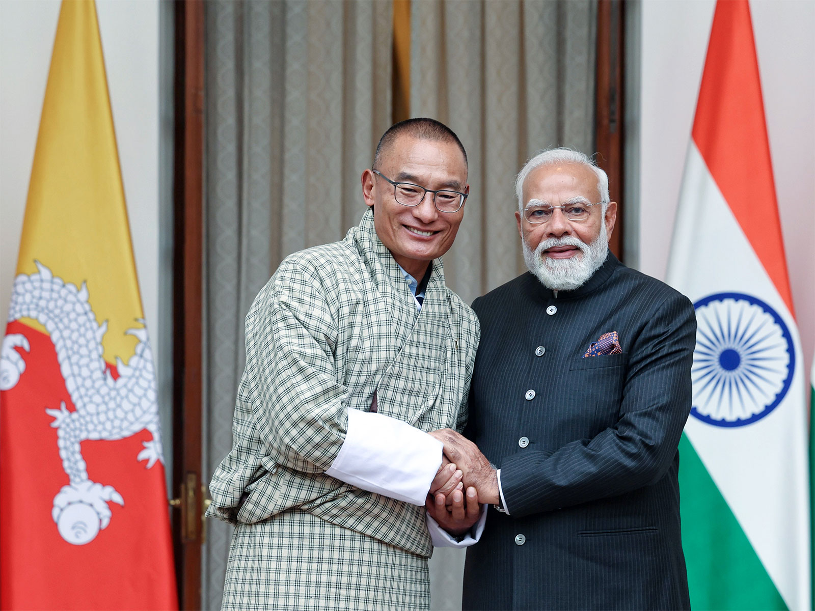 PM Modi with Prime Minister of Bhutan, Tshering Tobgay (File Photo/ANI)