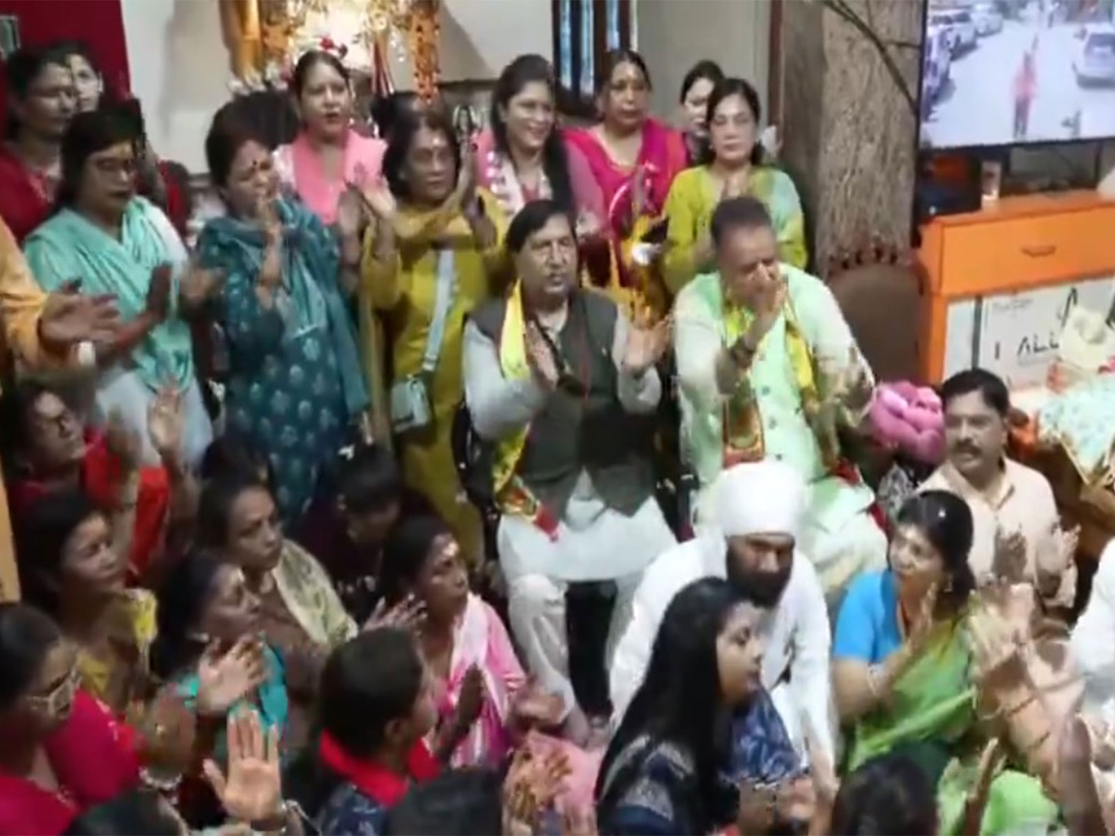 Special prayers and celebrations were held across various temples in Dehradun (Photo/ANI) Special prayers and celebrations were held across various temples in Dehradun (Photo/ANI)