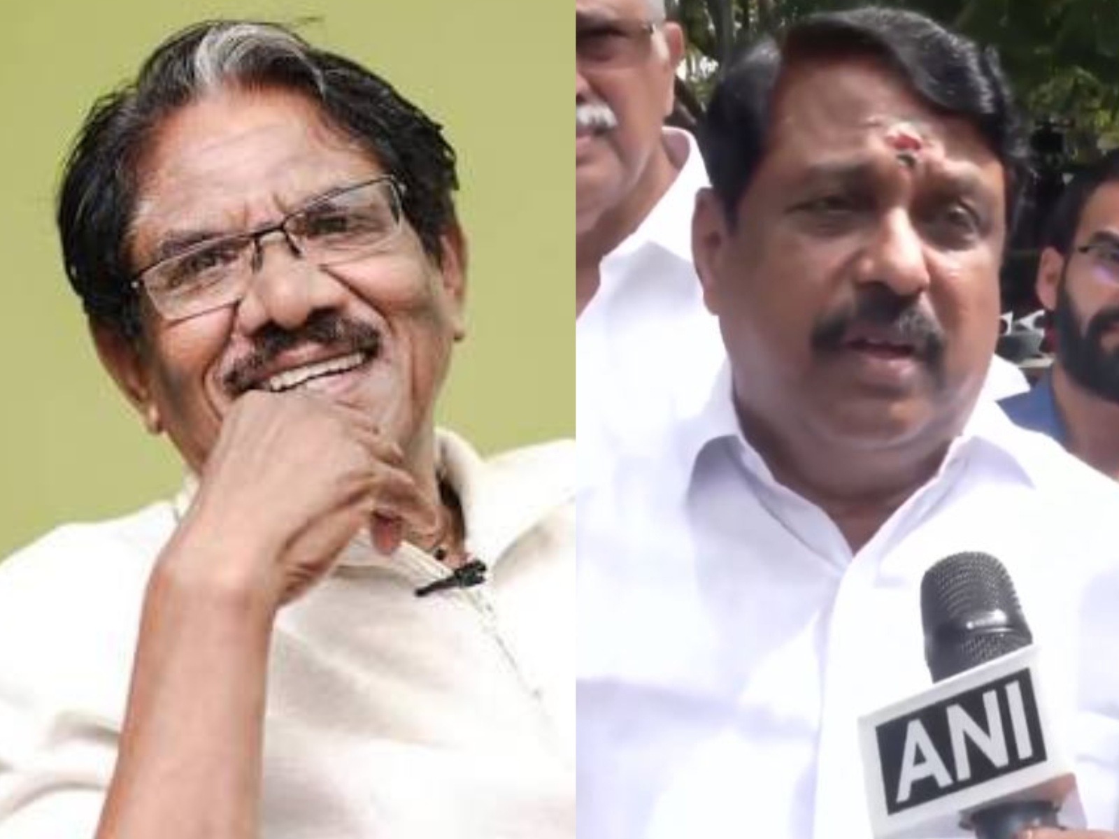 Tamil Nadu BJP's Nainar Nagendran (R) offers tribute to filmmaker Bharathiraja (Photo/ANI/X@SitharaEnts)